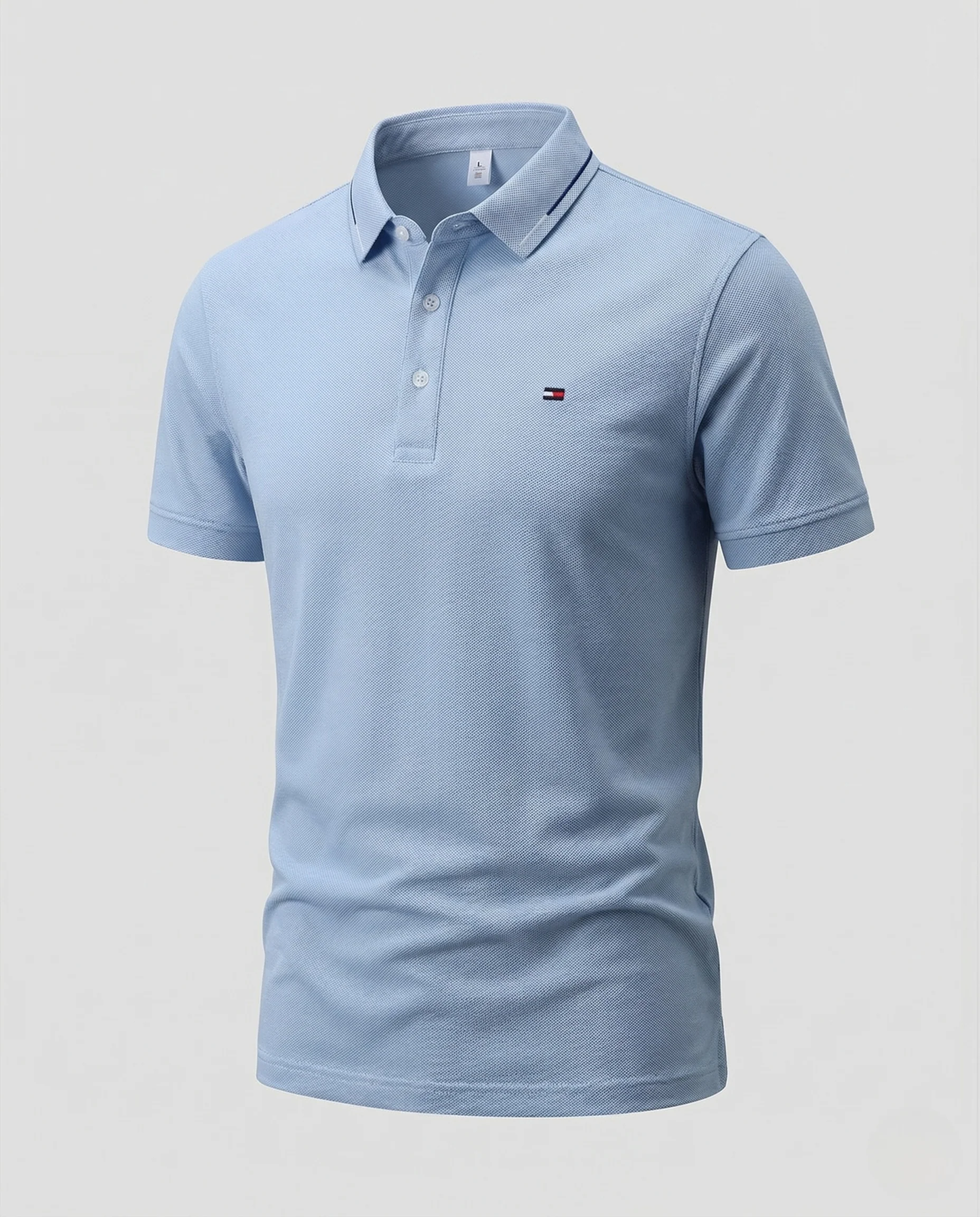 Herren Poloshirt Piqué Klassisch mit Sticklogo - Image 5