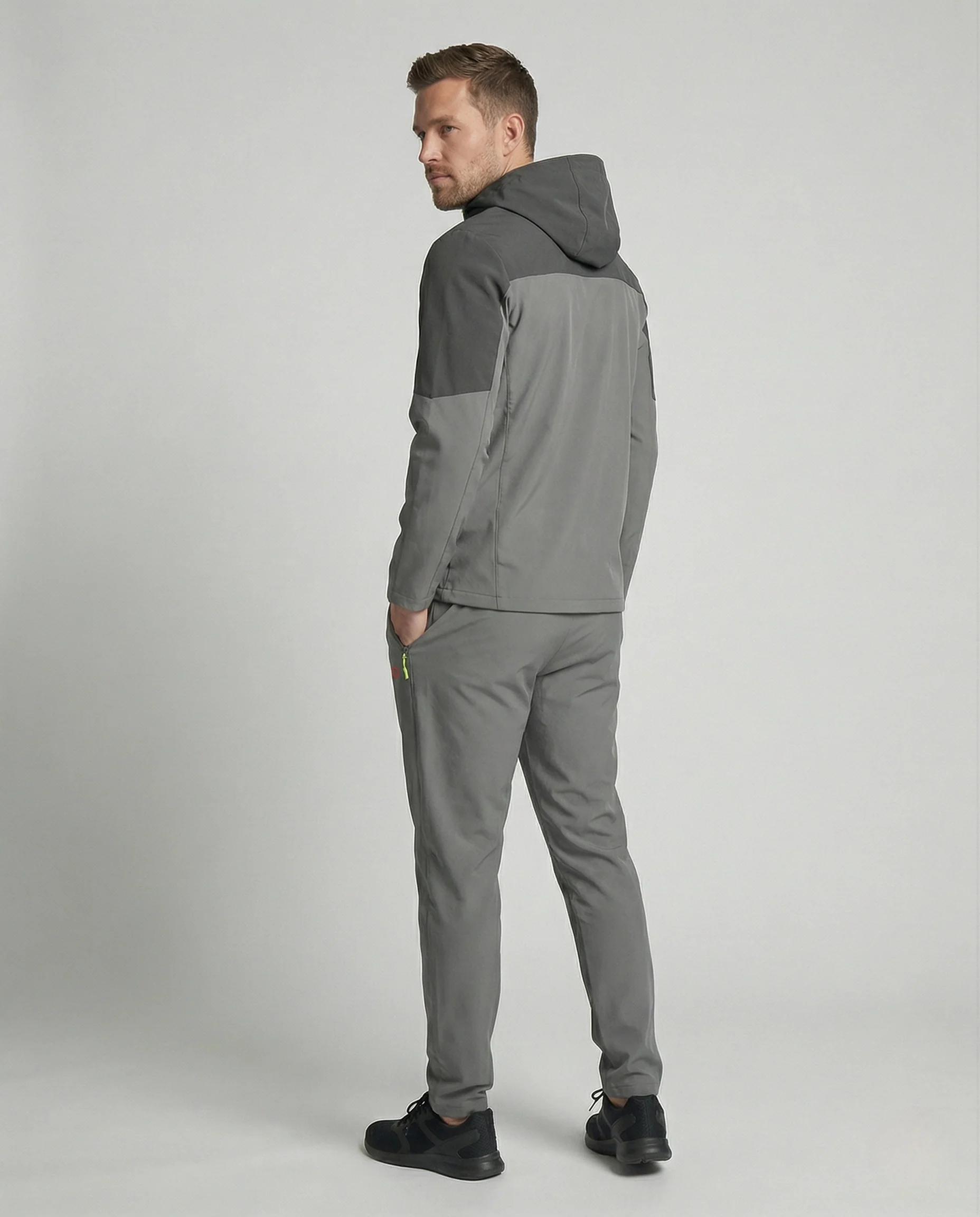 Herren Softshell-Trainingsanzug mit Kapuze - Image 3