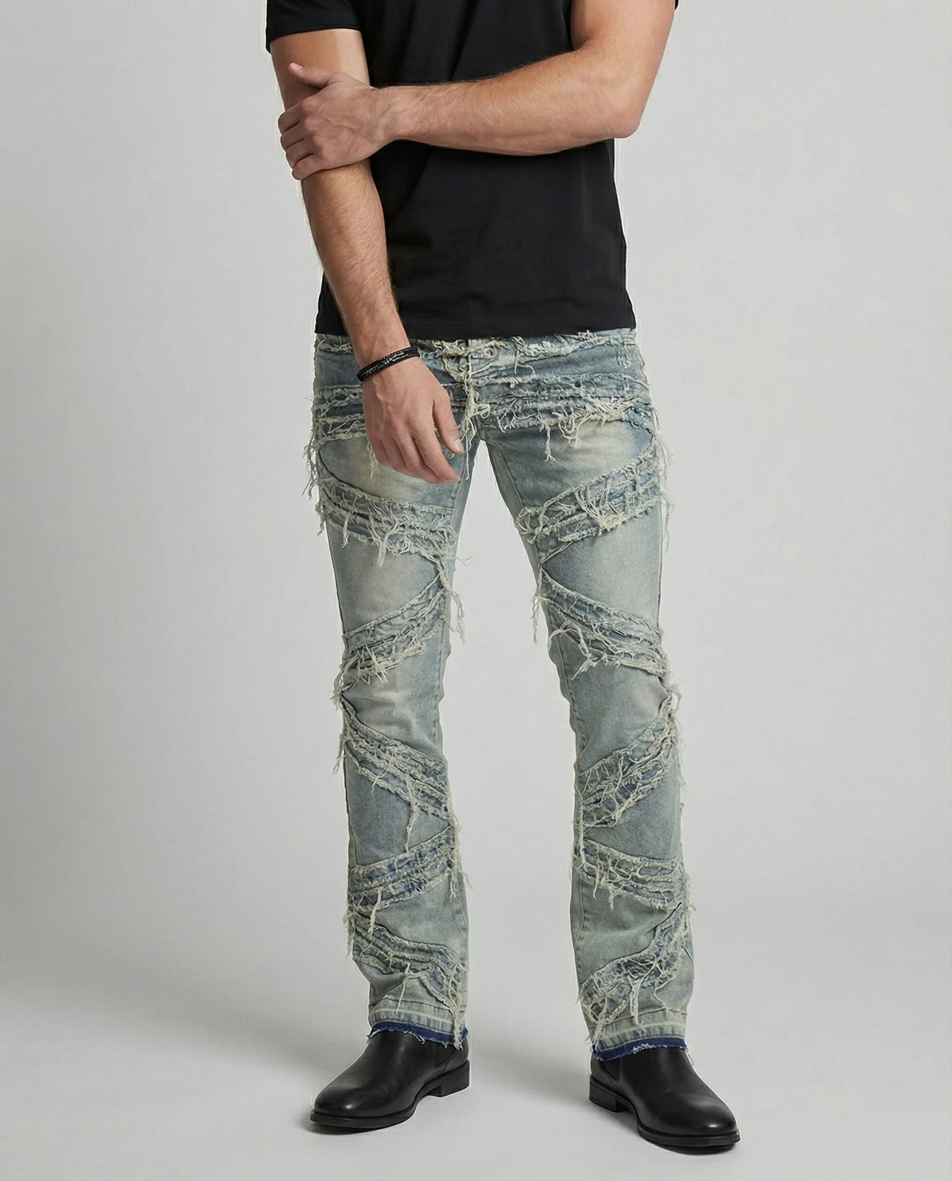 Herren Jeans Destroyed Look gerade - Image 5
