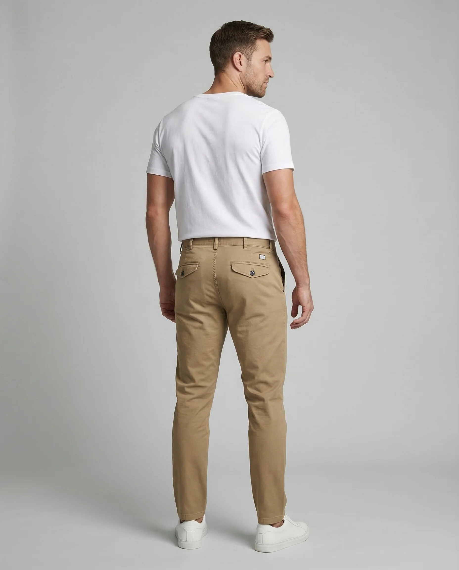 Herren Chinohose Tapered Baumwolle - Image 4