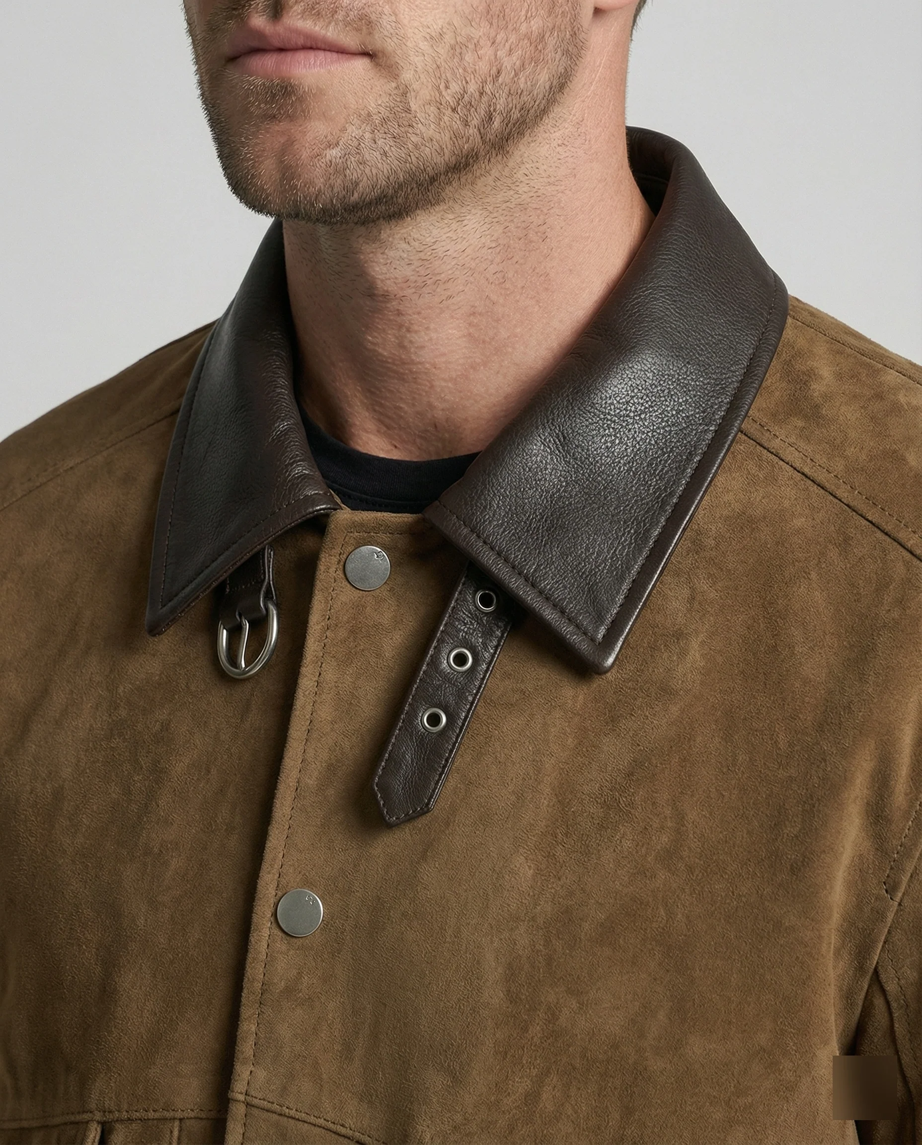 Herren Wildleder Blouson Boxy - Image 2