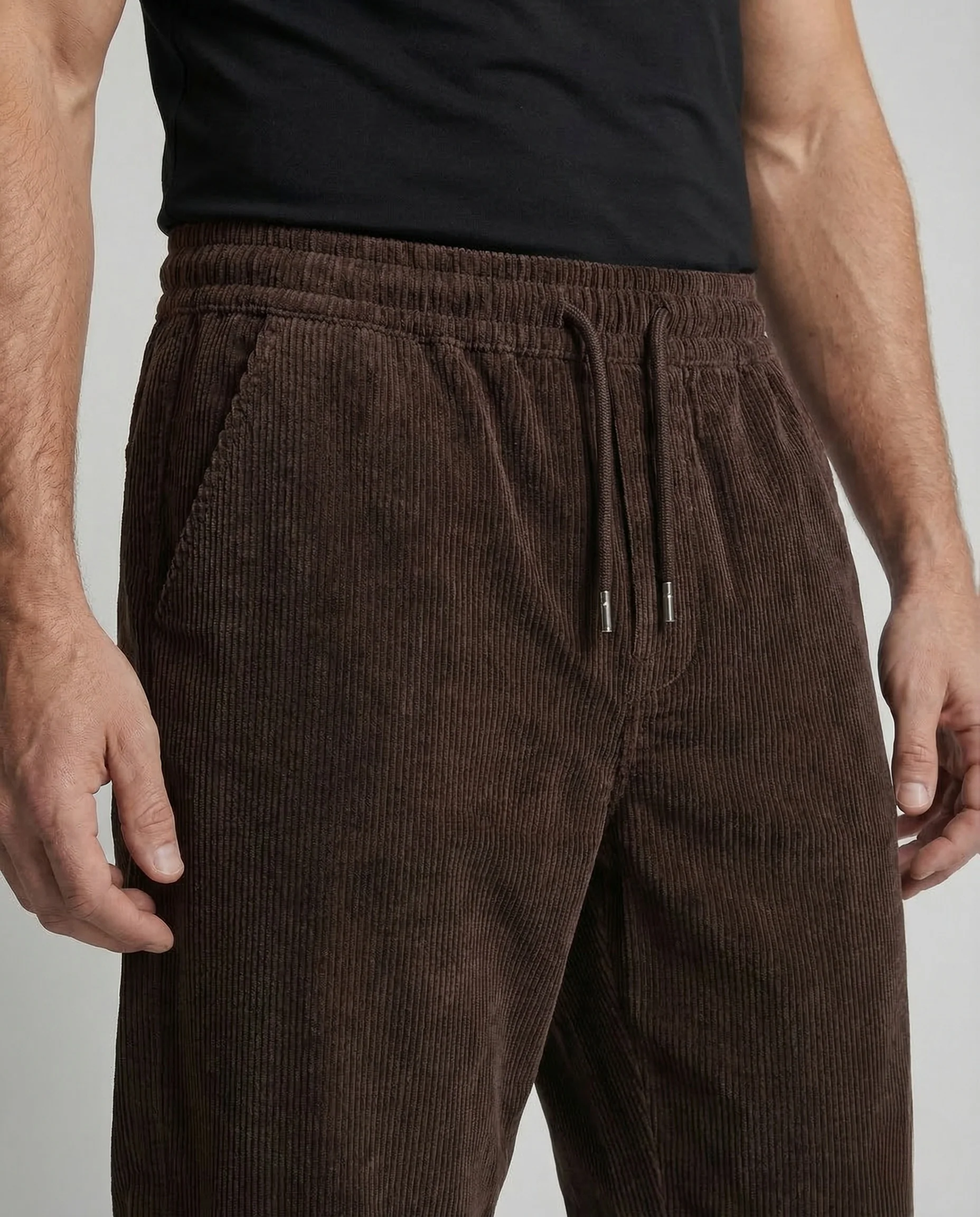 Herren Cordhose Bundfalten Weites Bein - Image 3