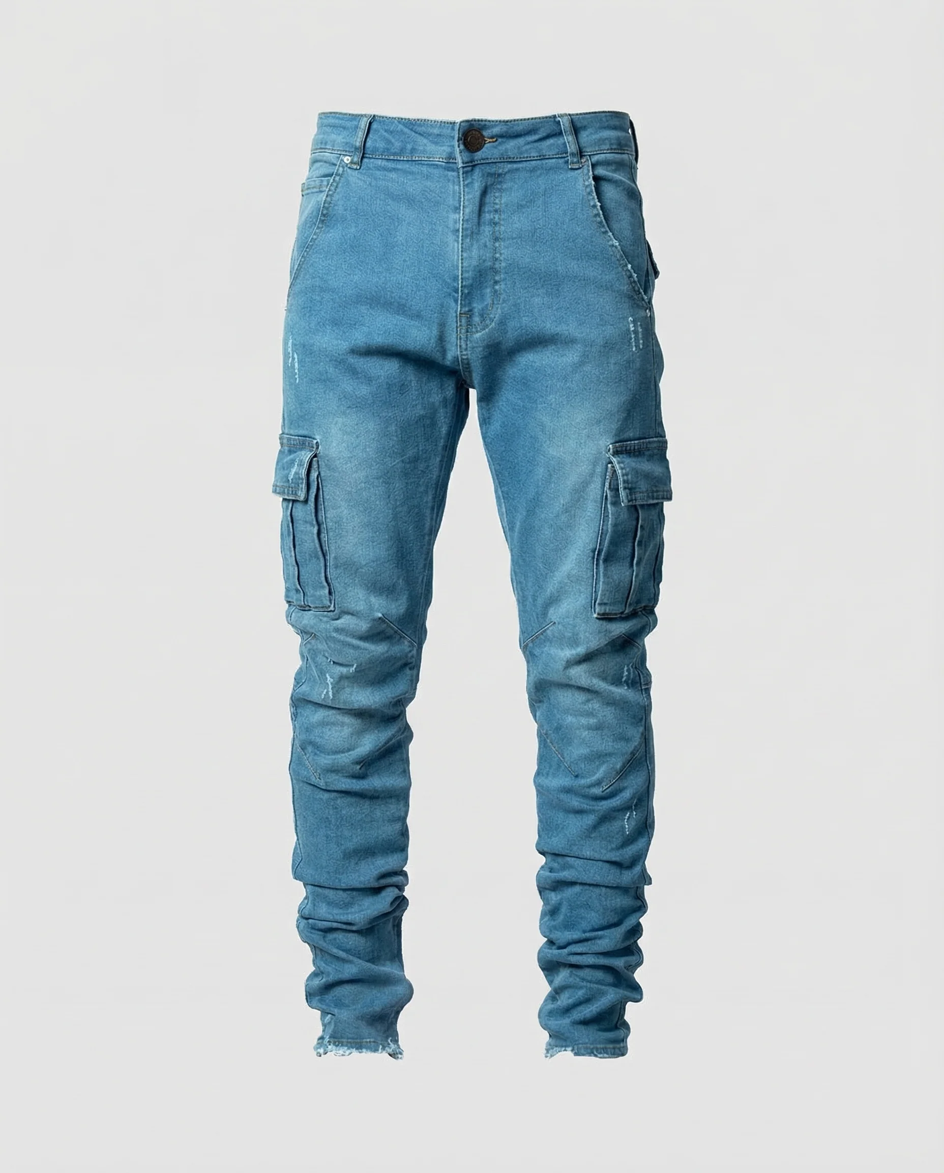 Herren Cargo Hose Stretch Denim - Image 5