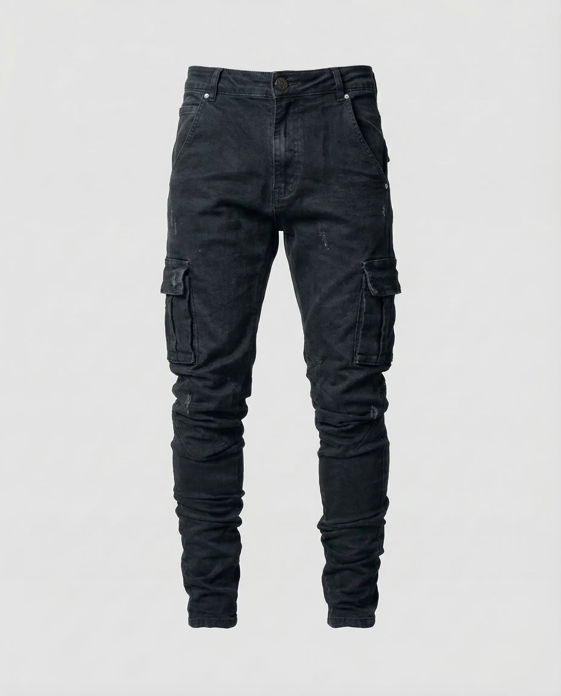 Herren Cargo Hose Stretch Denim - Image 8