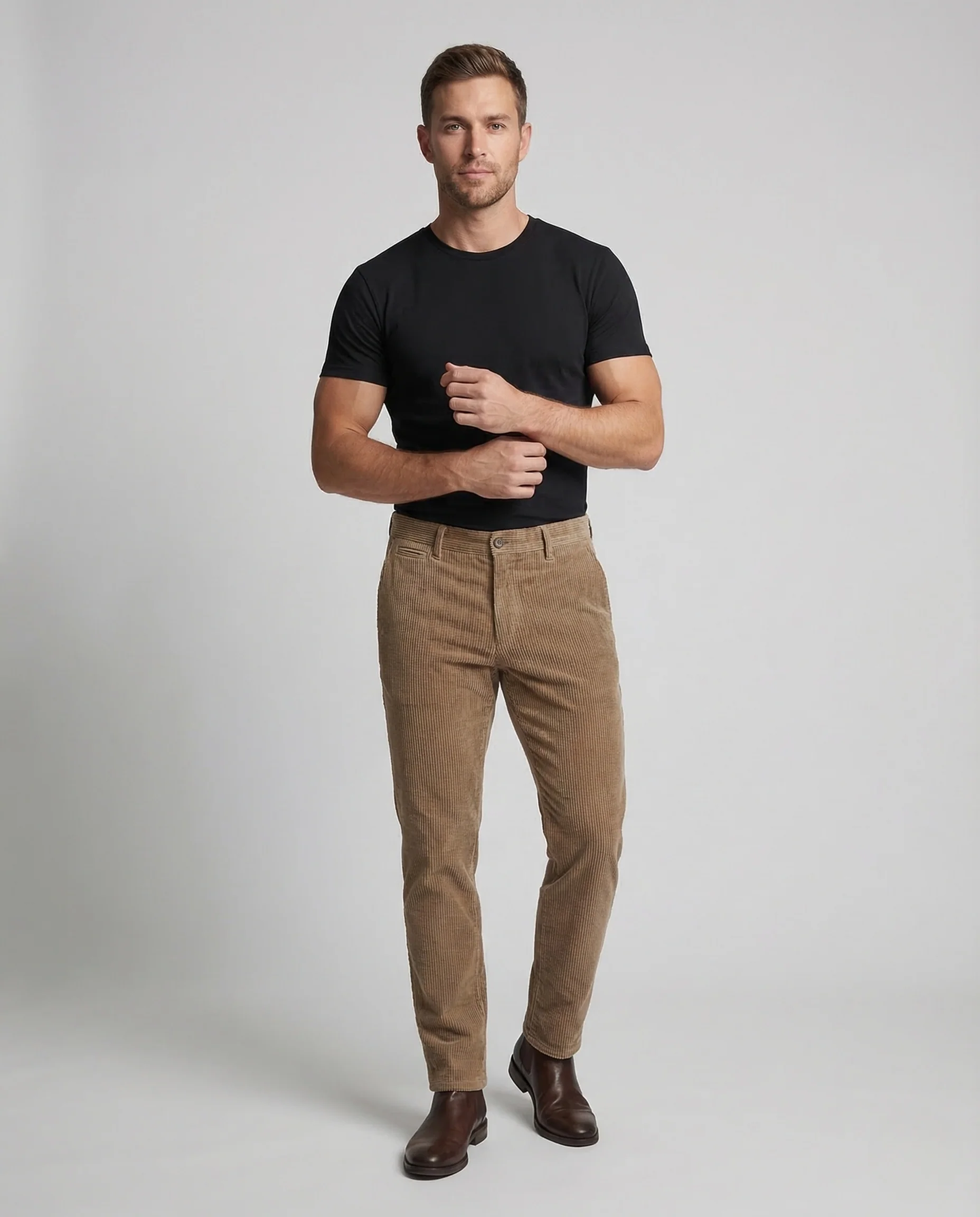 Herren Cordhose Thermofutter Breit