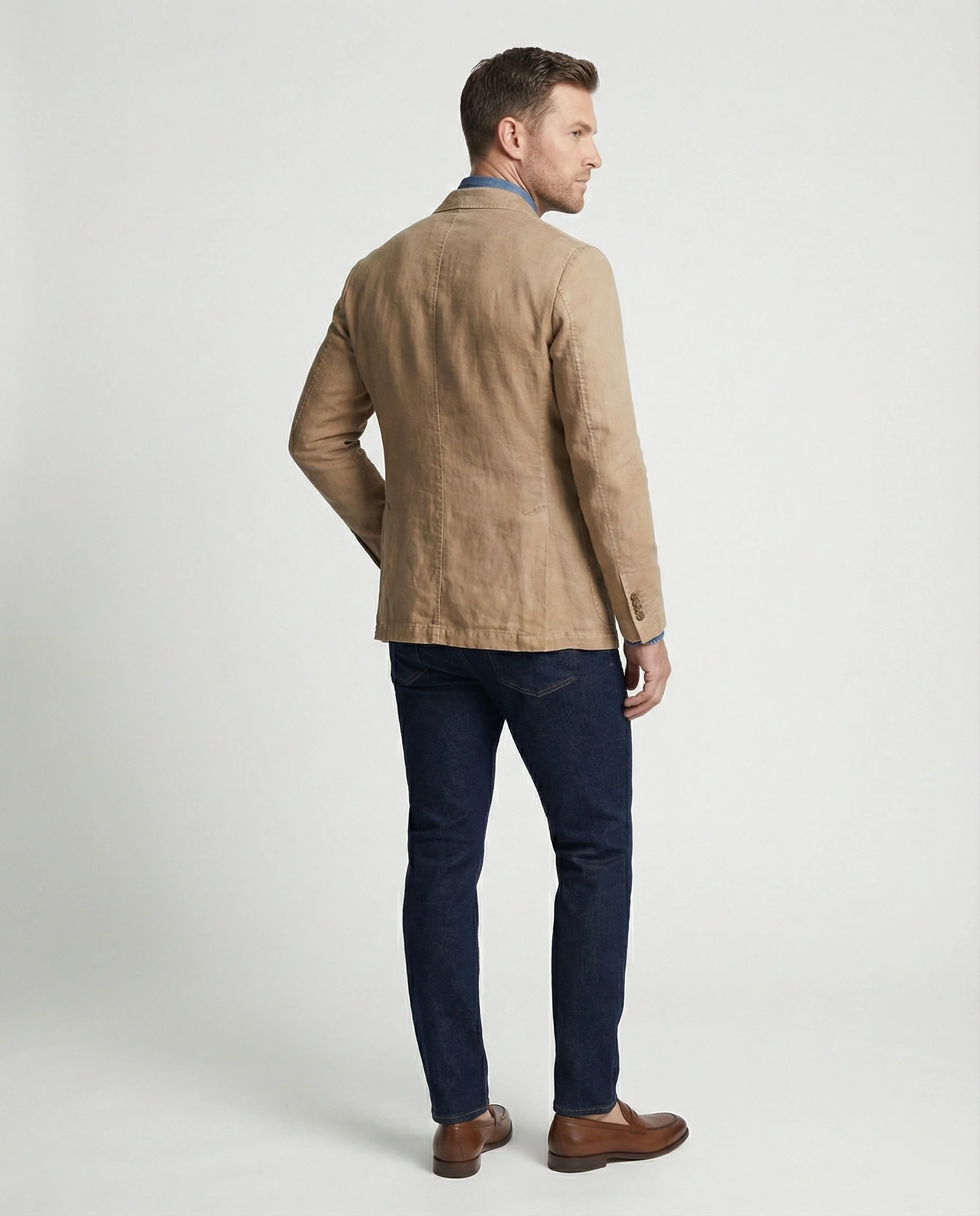 Leinenblazer Doppelreiher Herren - Image 2