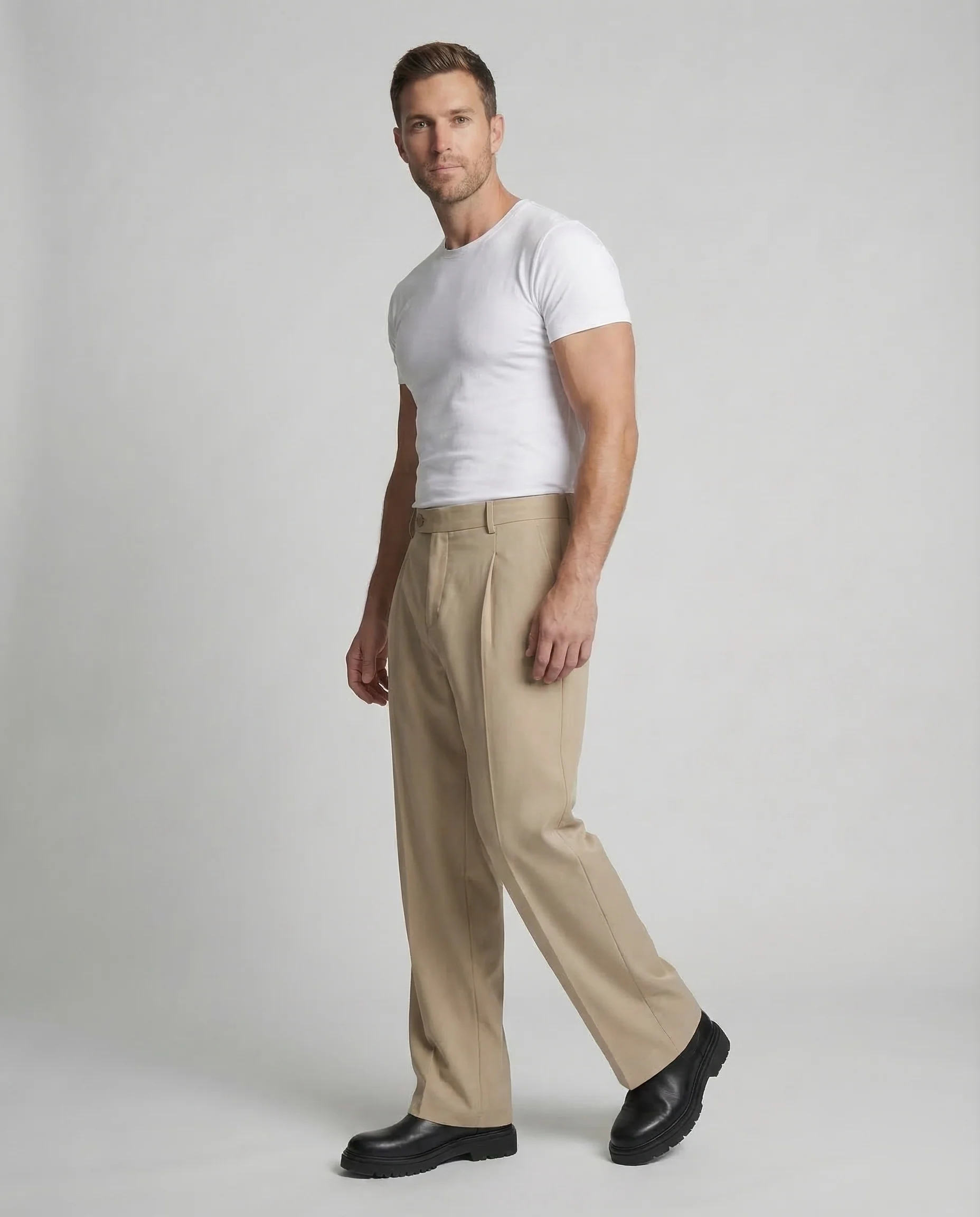 Herren Bundfaltenhose Weit - Image 2