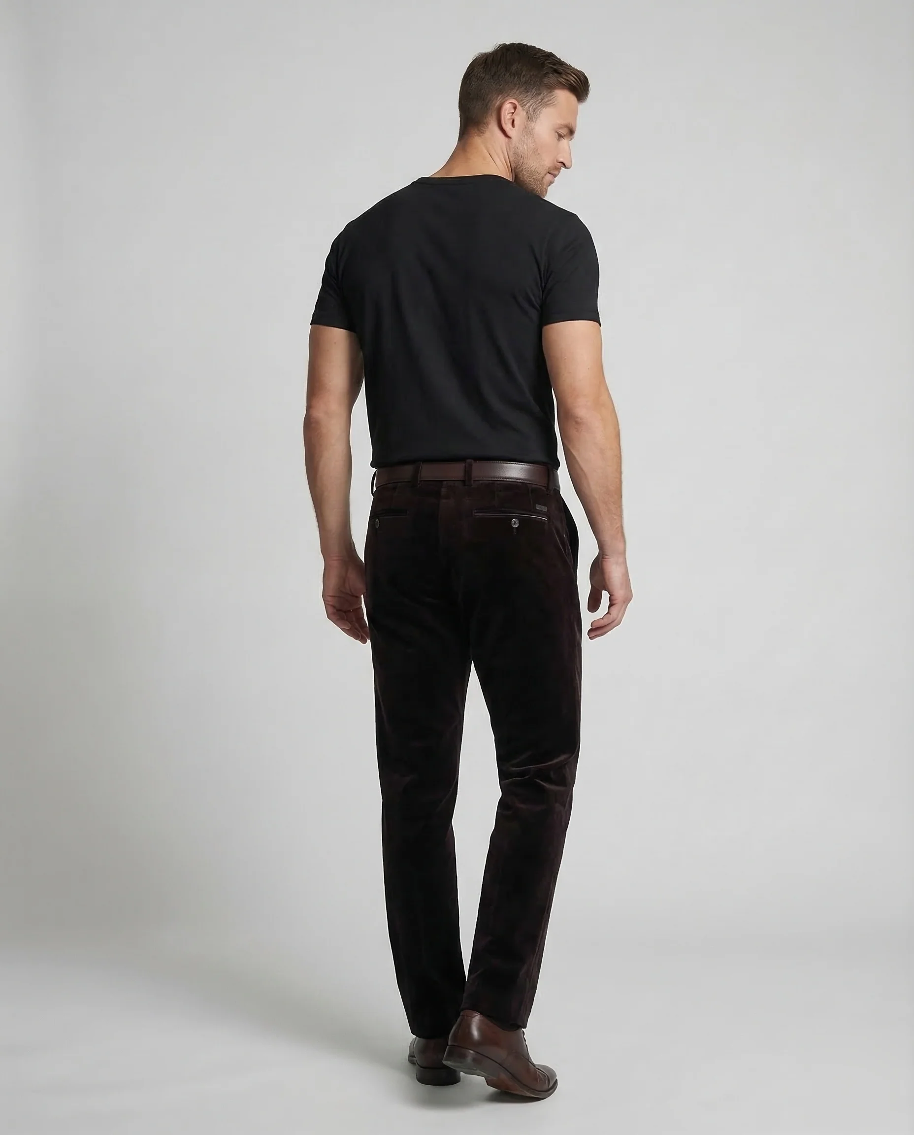 Herren Feincordhose Gerade Bügelfalte - Image 4
