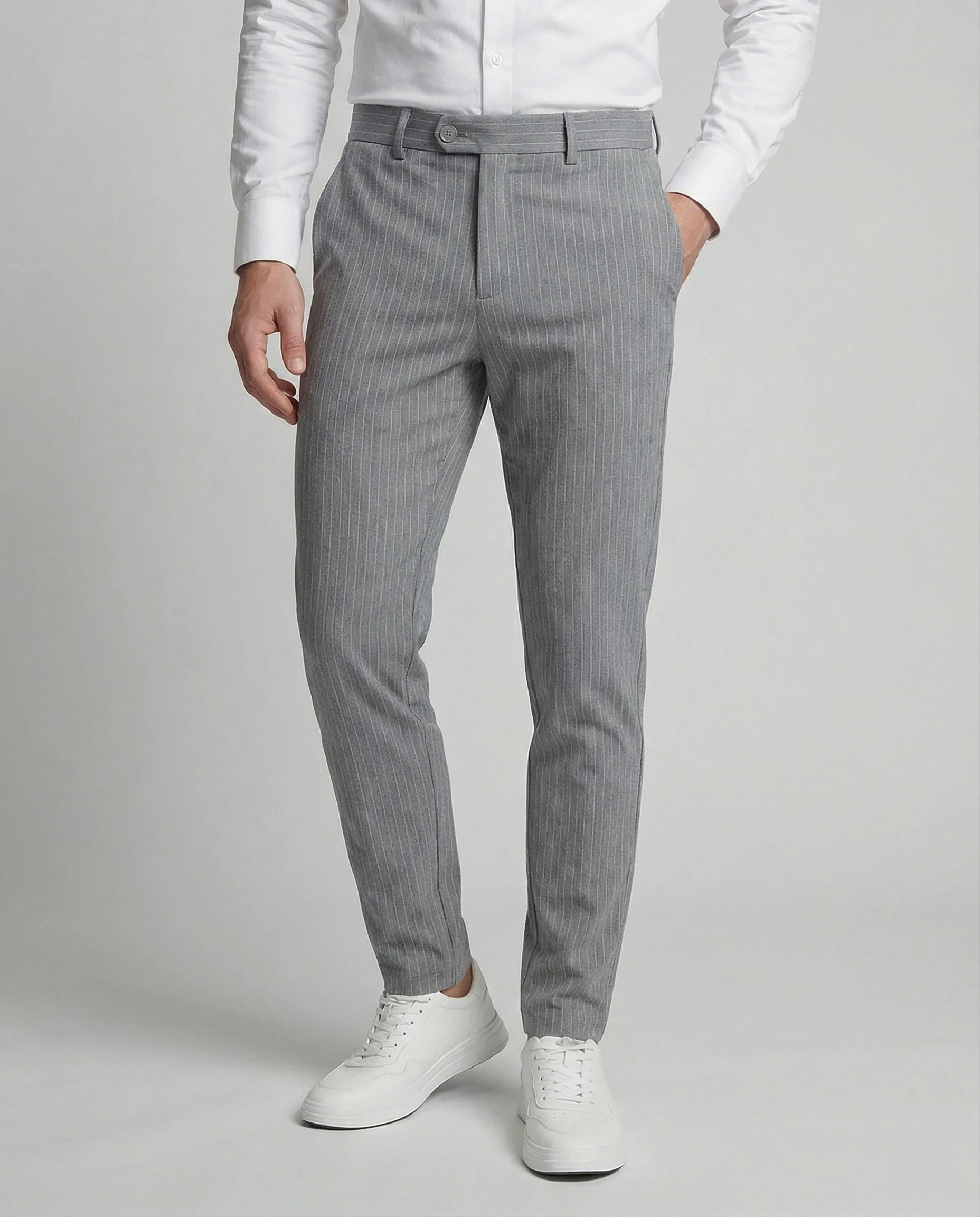 Herren Anzughose Nadelstreifen mit Stretch - Image 4