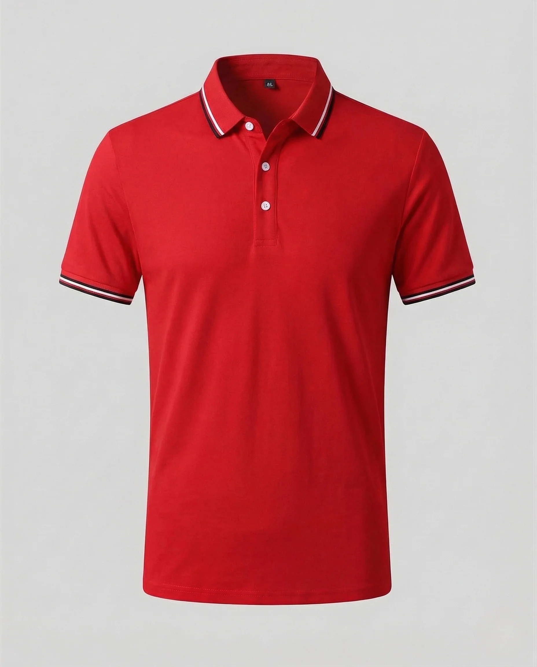 Herren Poloshirt Piqué Slim Fit Paspel Kragen - Image 6