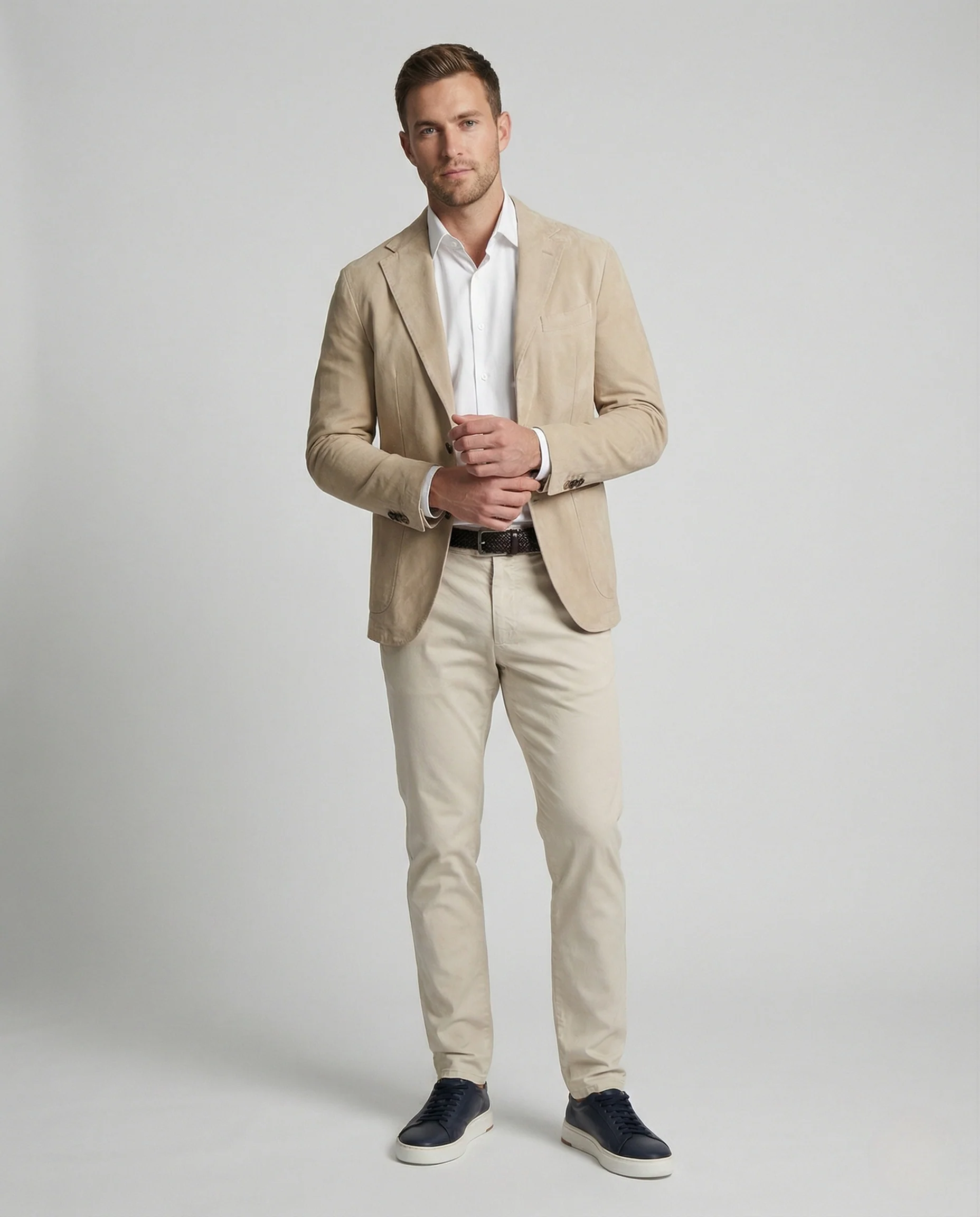 Veloursleder Sakko Elegant Herren - Image 2