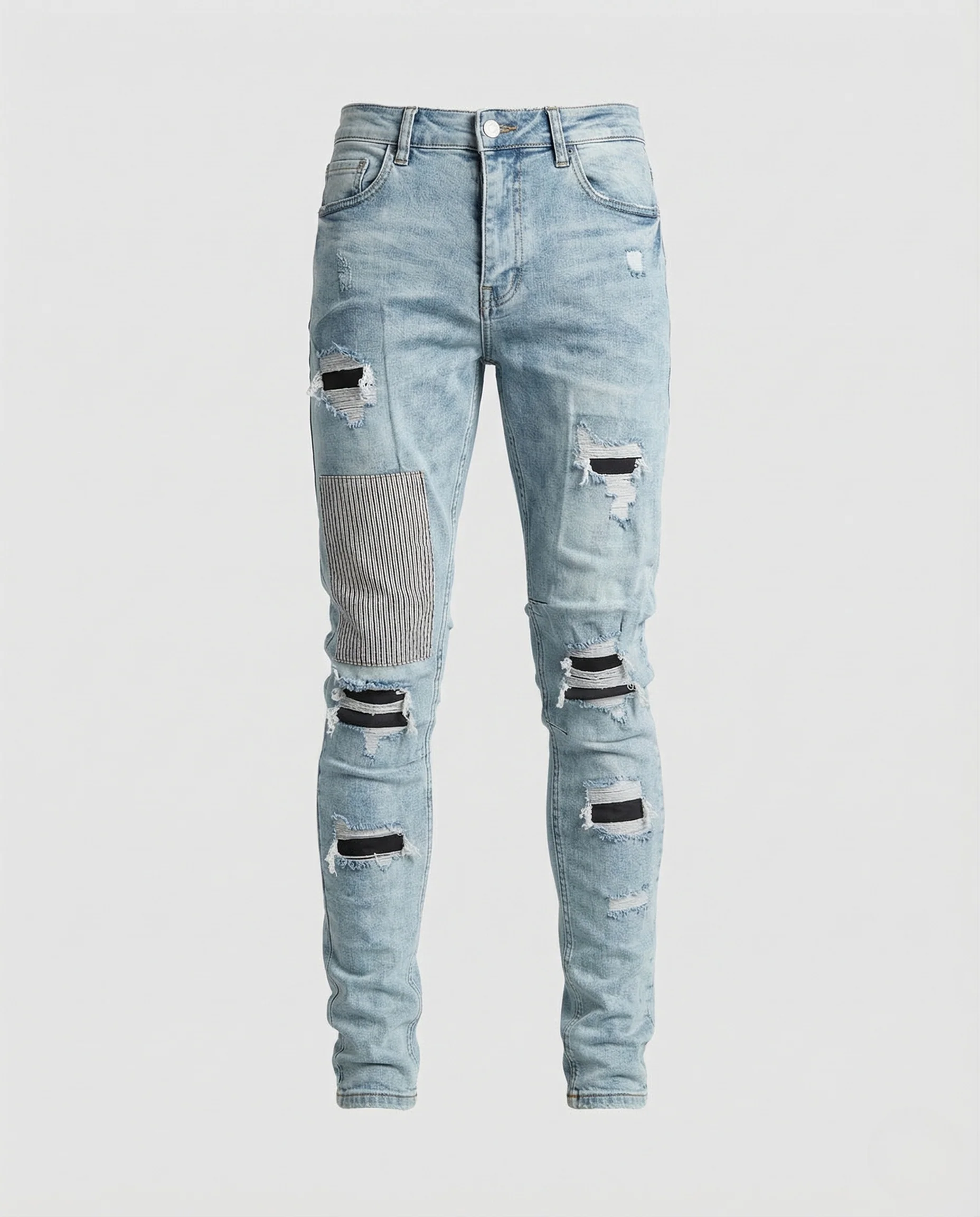 Herren Slim Destroyed Jeans - Image 4