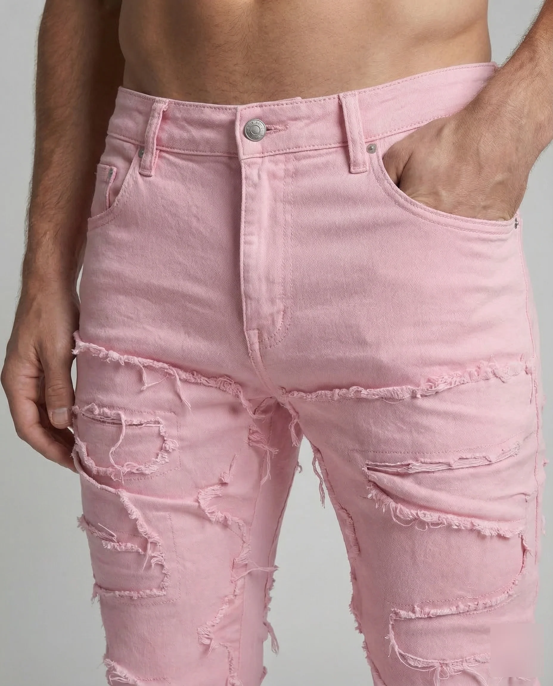 Herren Destroyed Jeans Slim - Image 3