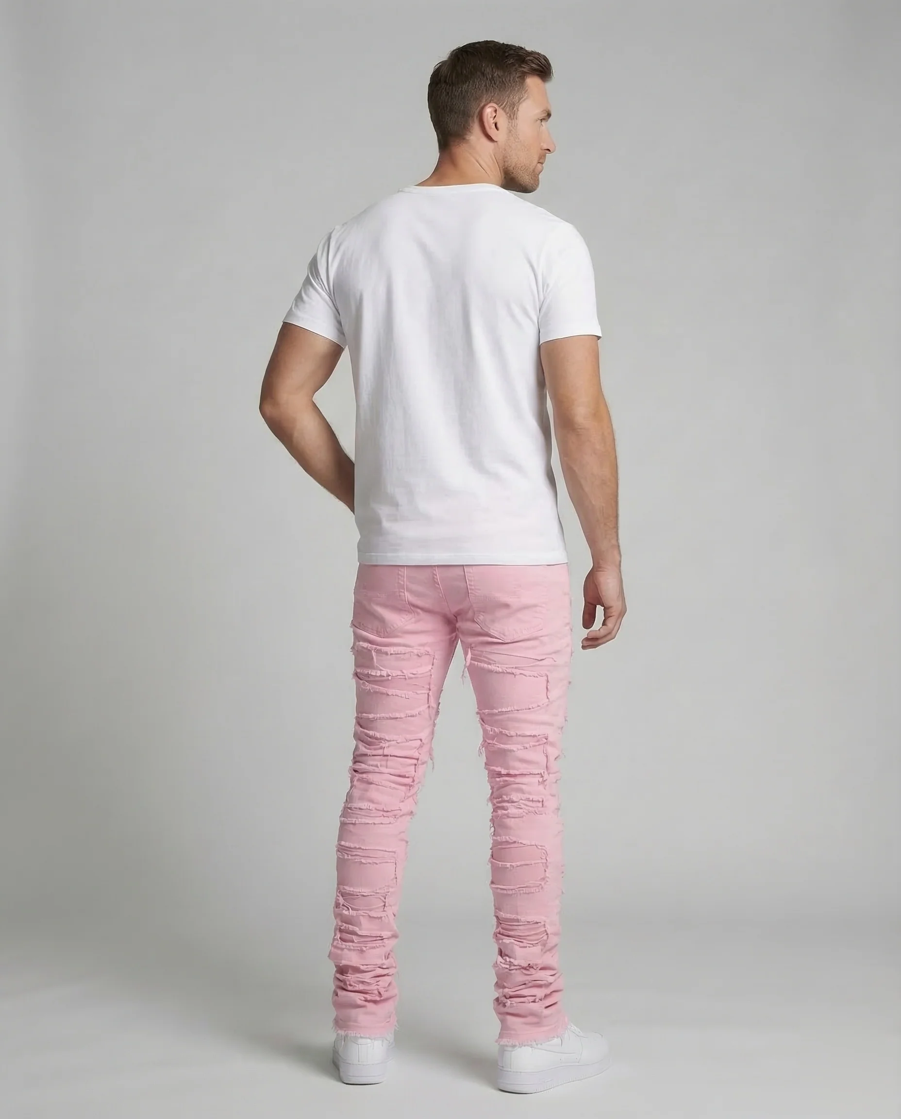 Herren Destroyed Jeans Slim - Image 4