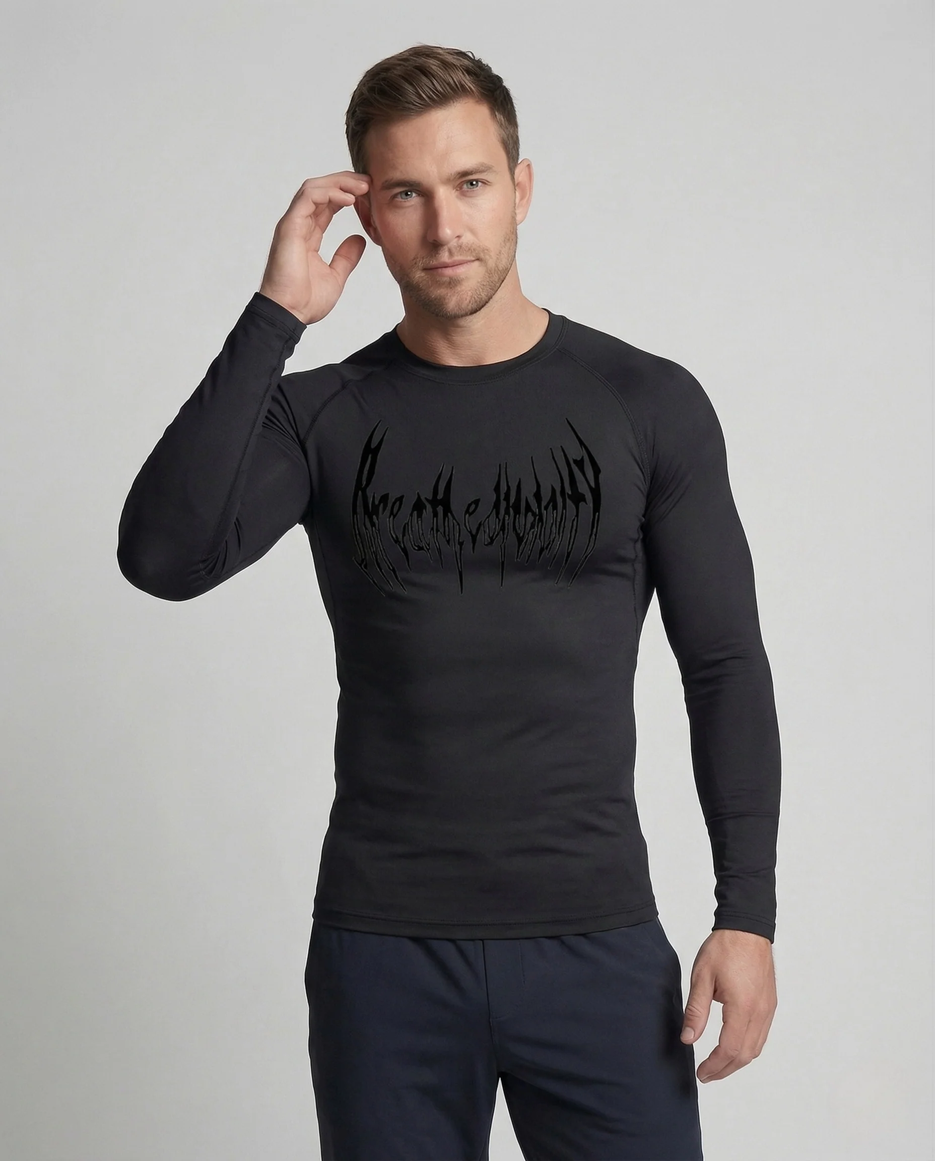 Herren Kompressionsshirt Raglan Sport - Image 2