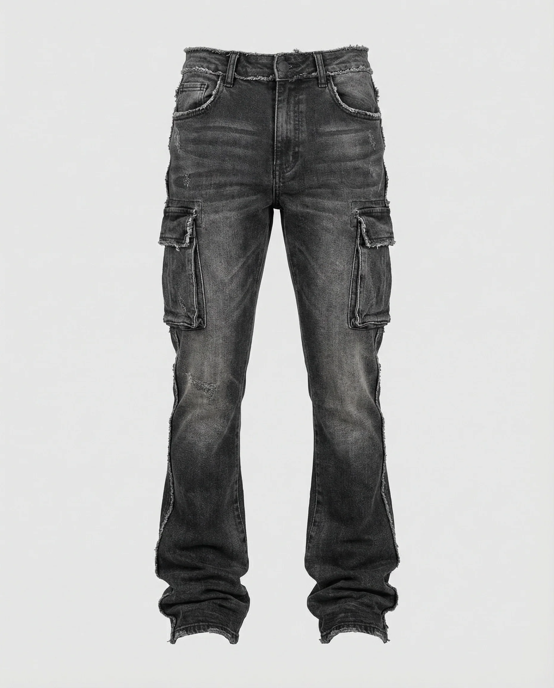Herren Slim Fit Jeans mit Cargotaschen - Image 2