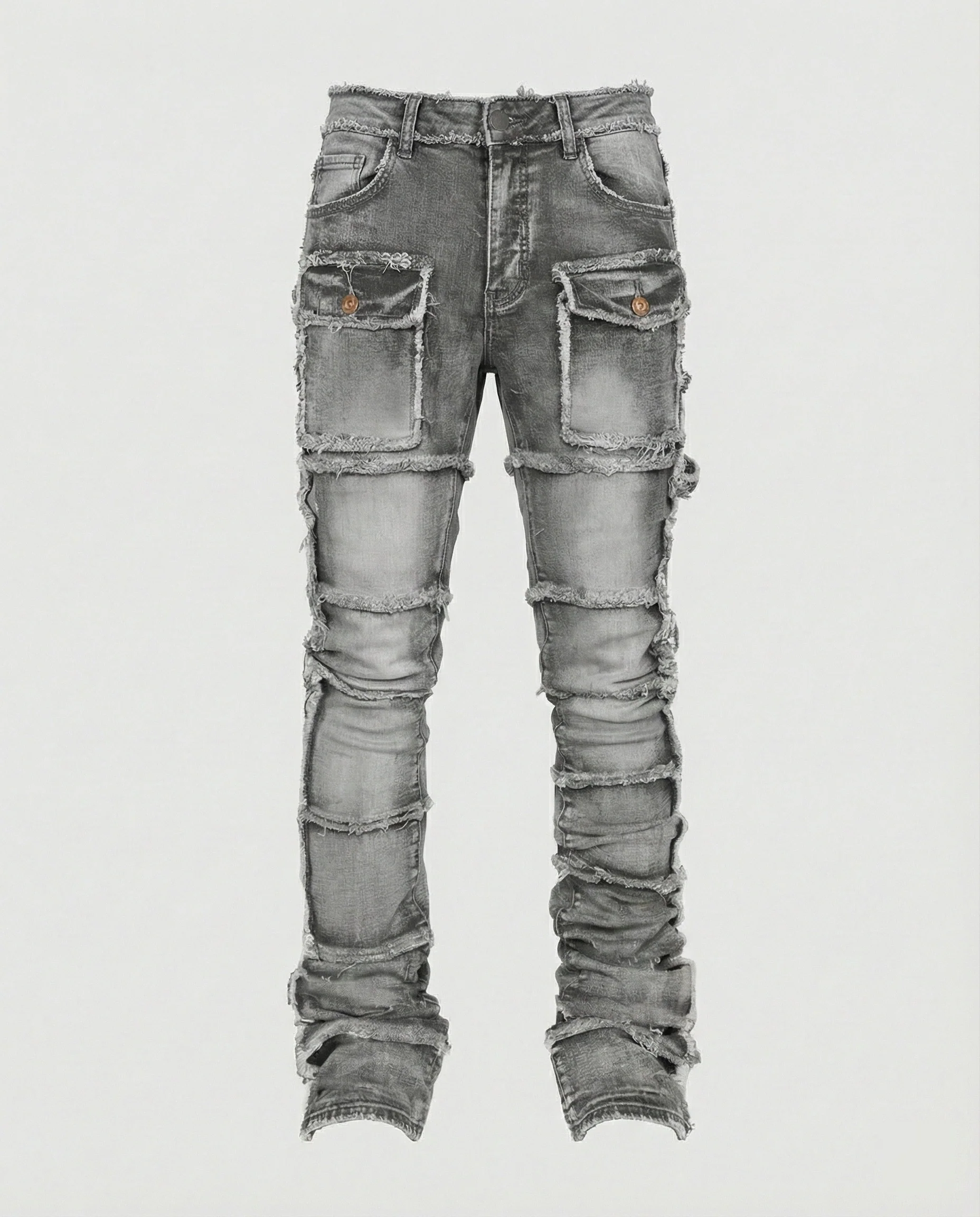 Herren Slim Fit Jeans mit Cargotaschen - Image 3
