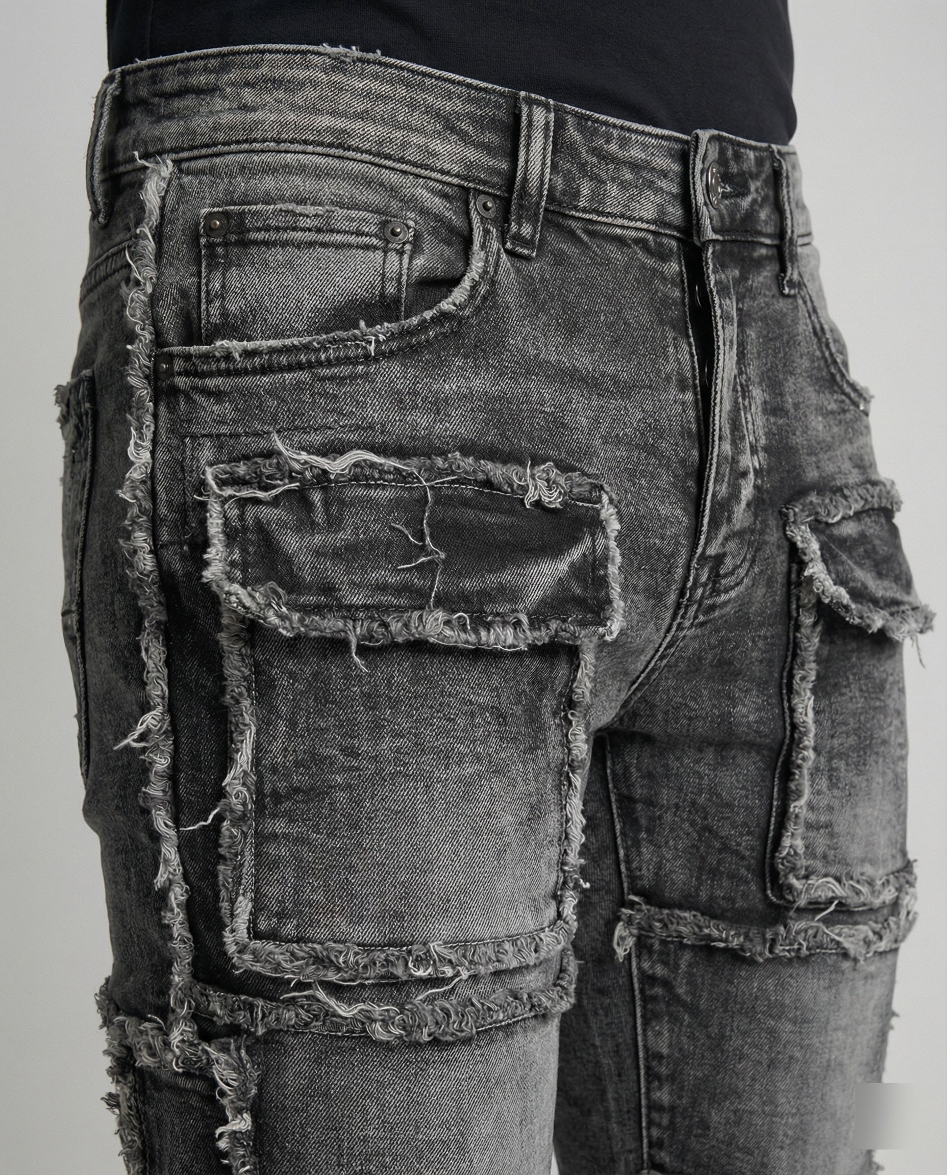 Herren Slim Fit Jeans mit Cargotaschen - Image 7