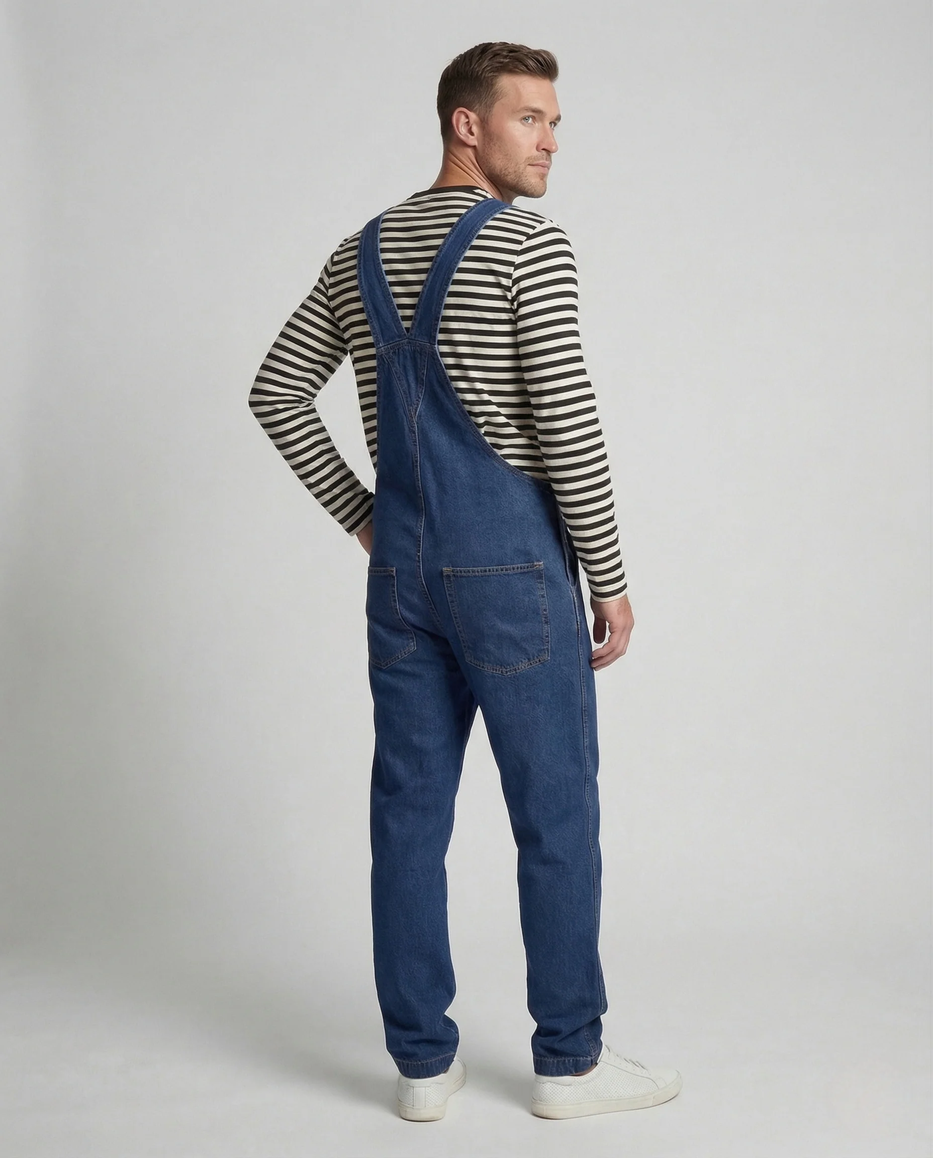 Herren Relax Denim Latzhose - Image 3