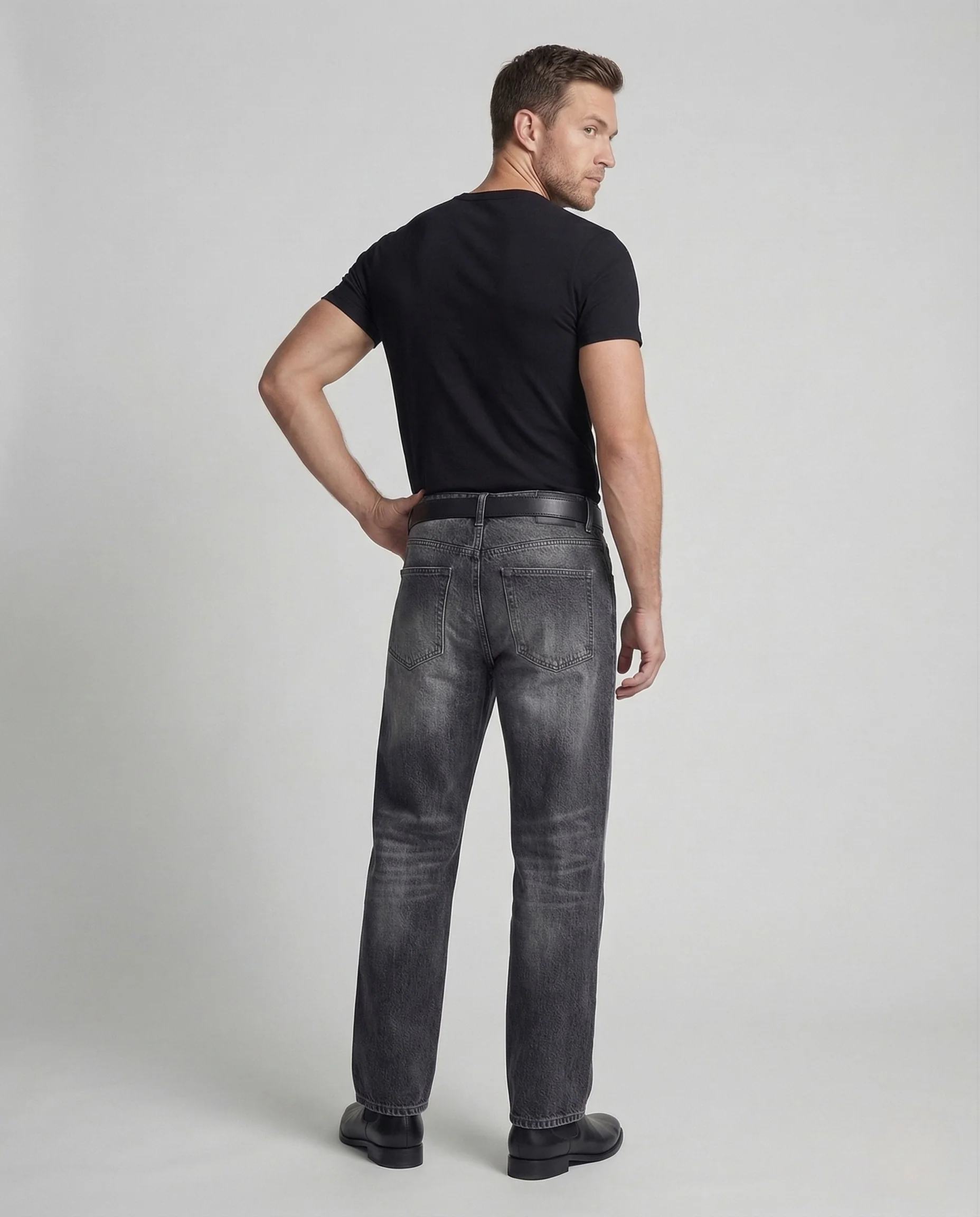 Herren Relax Jeans High Waist - Image 4