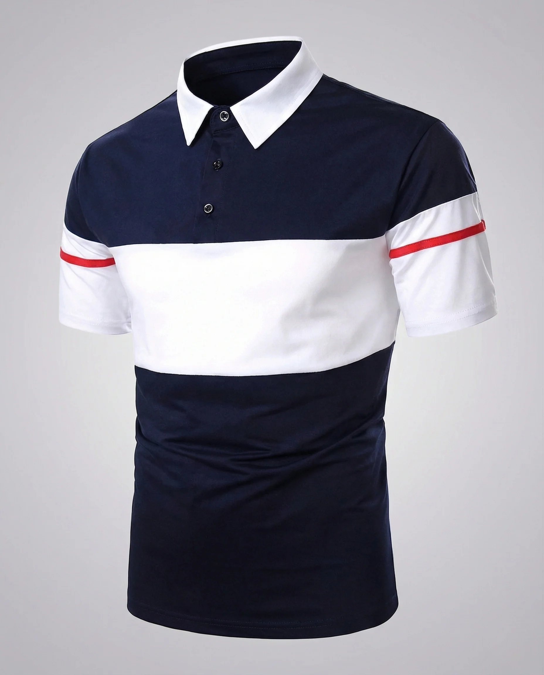 Herren Farbblock Polo - Image 5