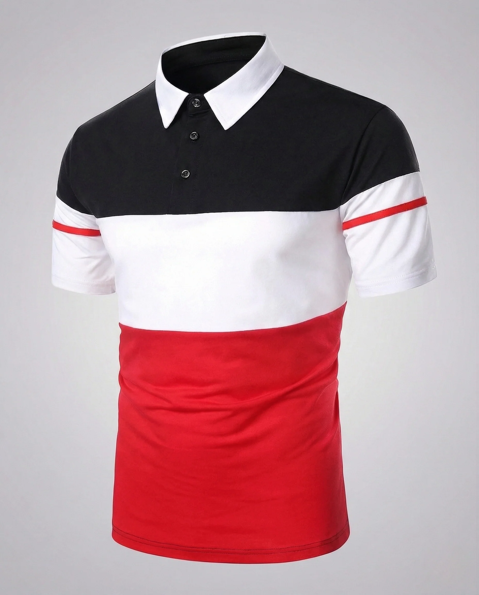 Herren Farbblock Polo - Image 7