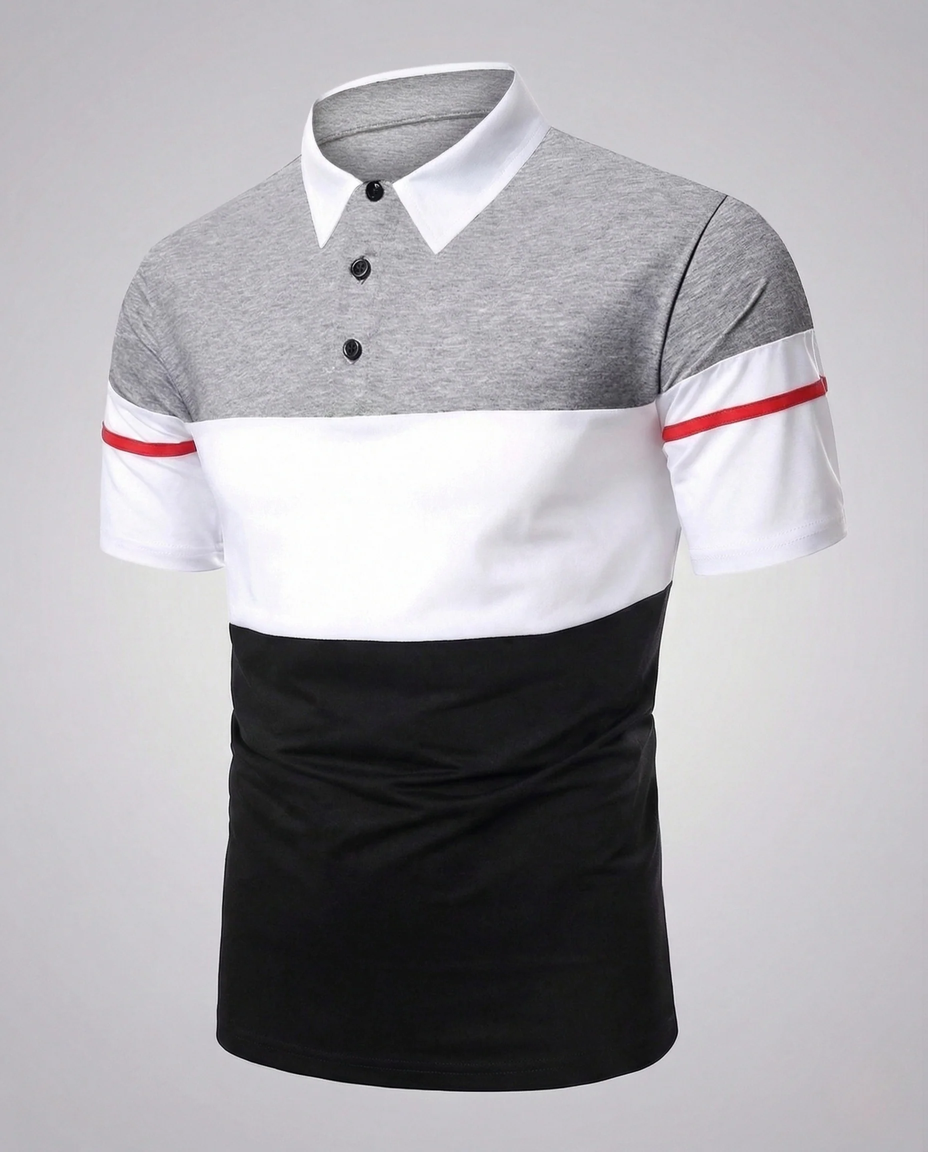 Herren Farbblock Polo - Image 8