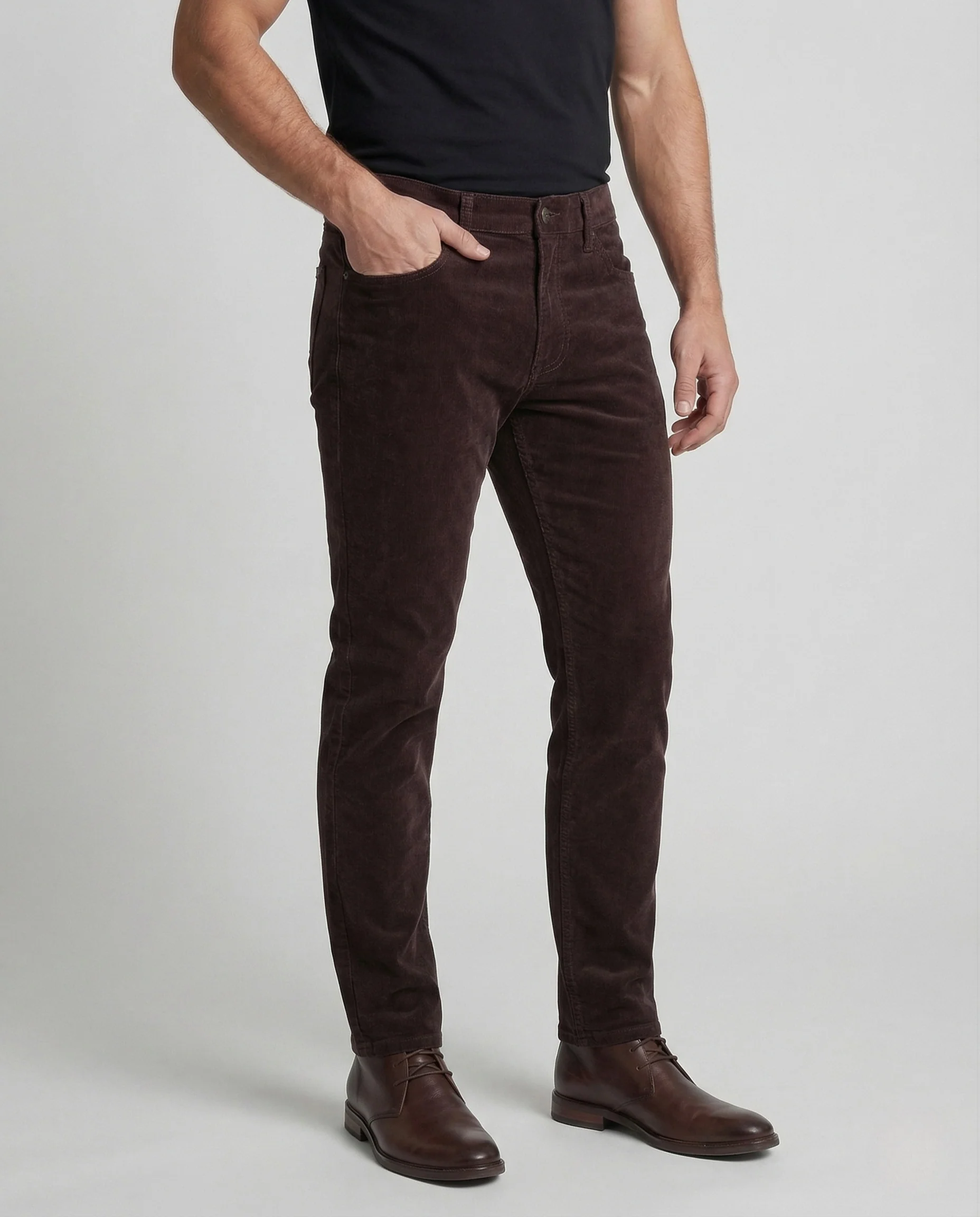 Herren Feincord Hose Gerade - Image 2