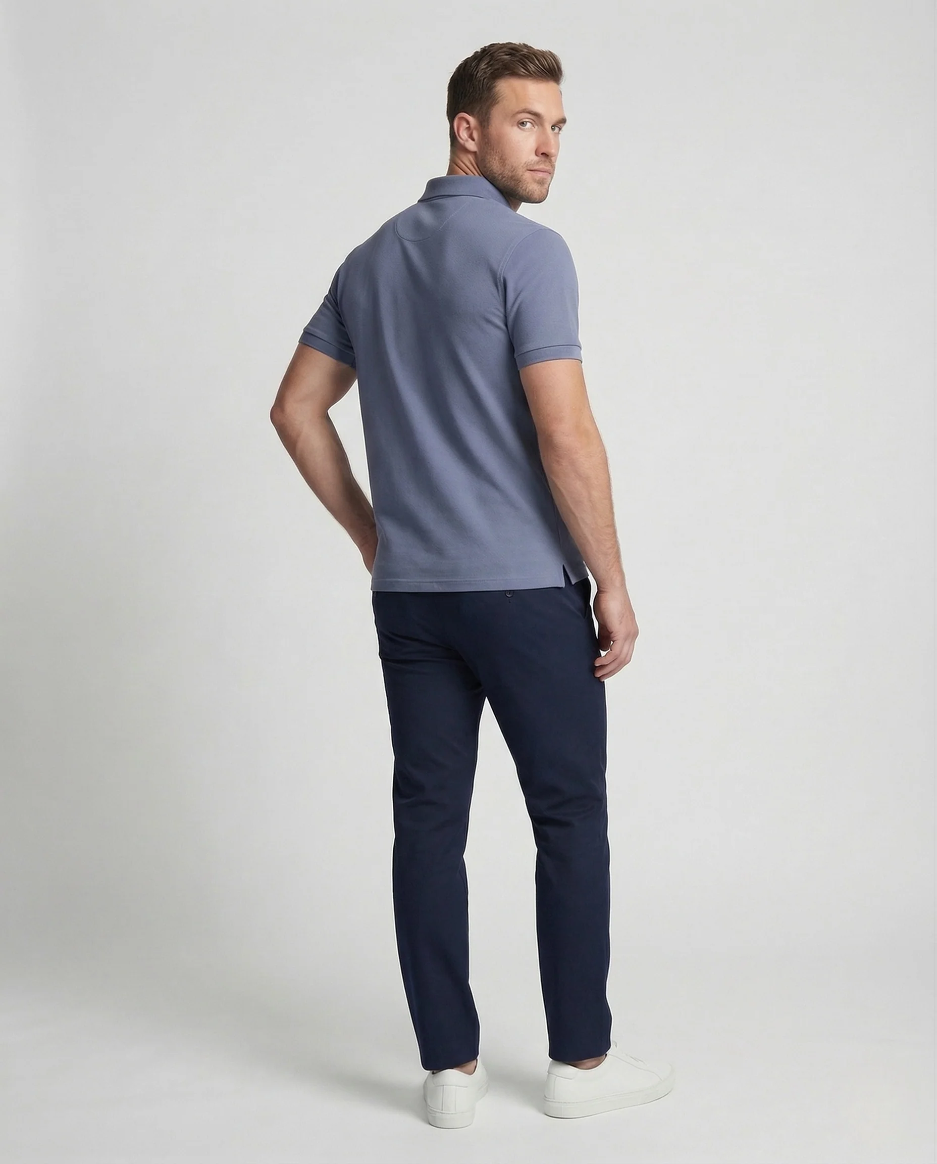 Herren Poloshirt Piqué Monogramm - Image 4