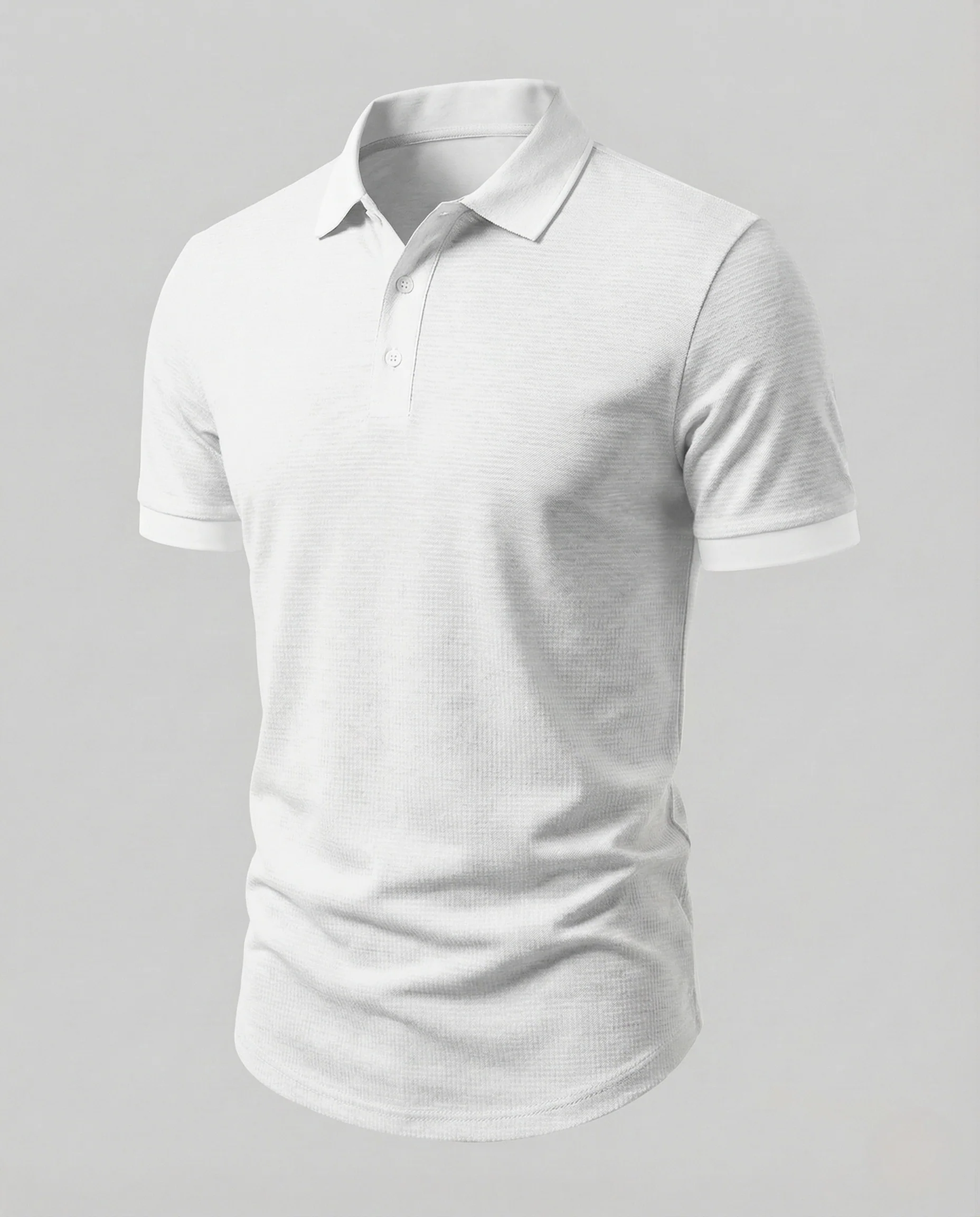Herren Polo mit Kontrastkragen Kurzarm Shirt - Image 6