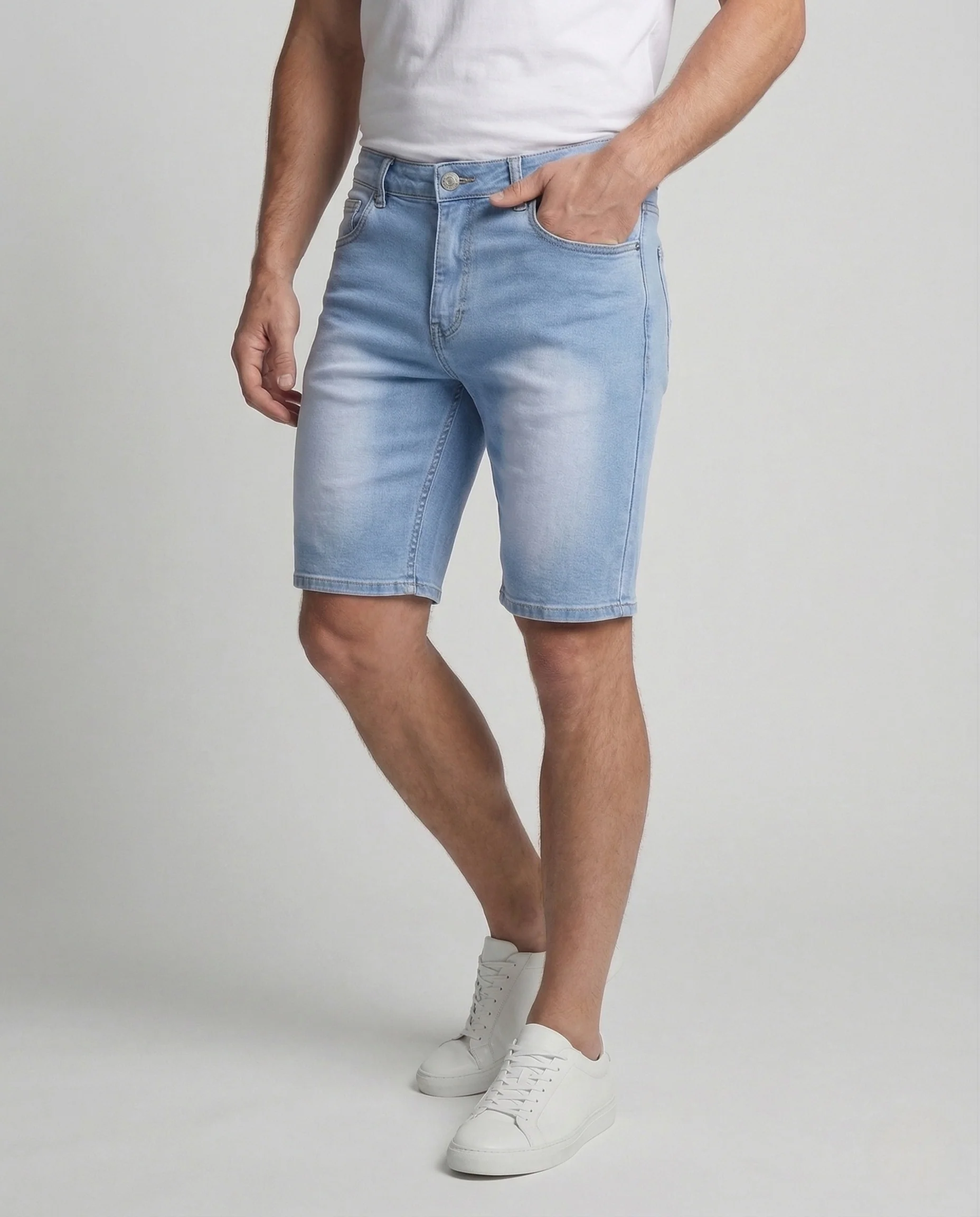 Herren Jeans Bermuda Slim Fit mit Stretch - Image 2