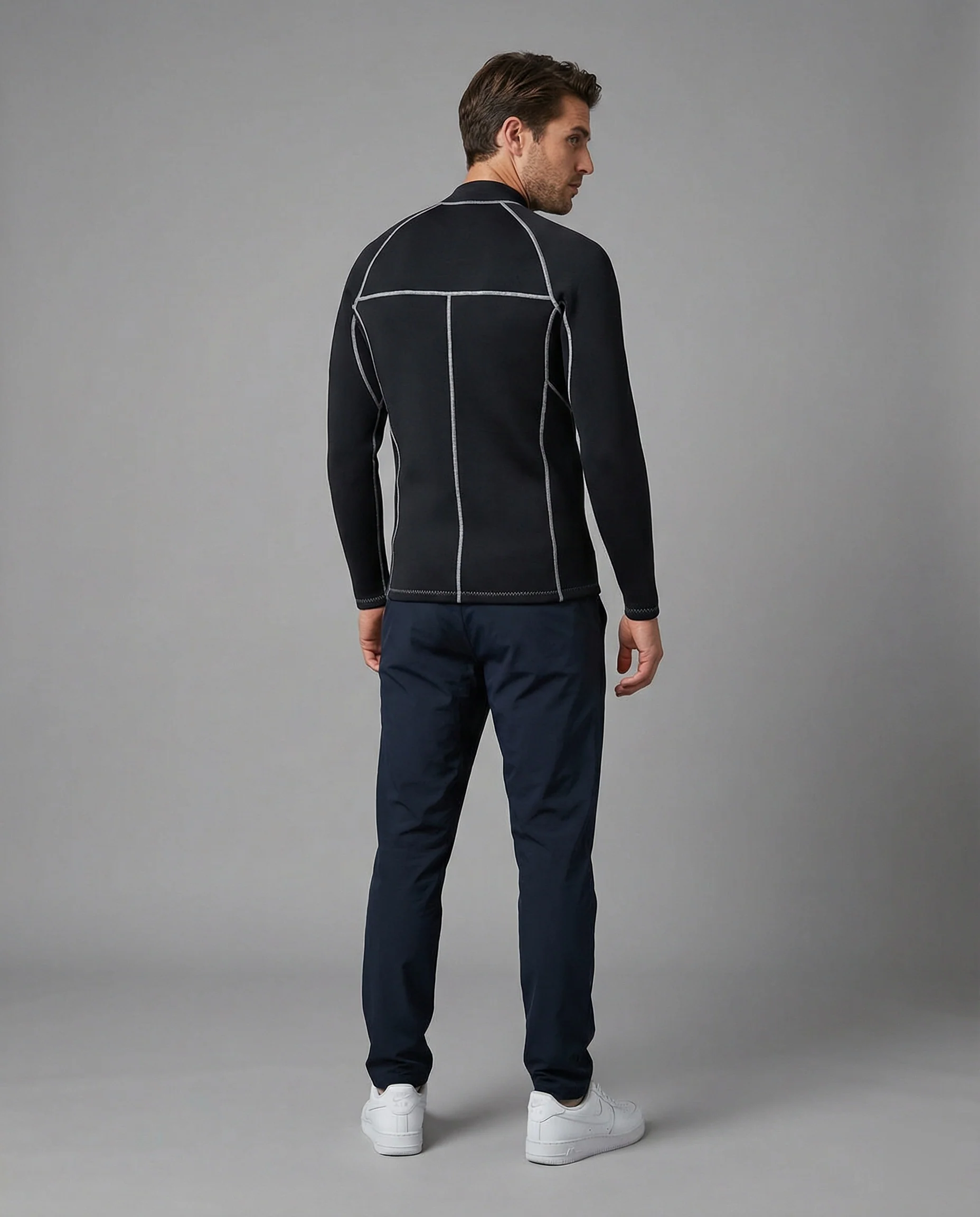 Herren Kompressionsshirt Langarm Sport - Image 2