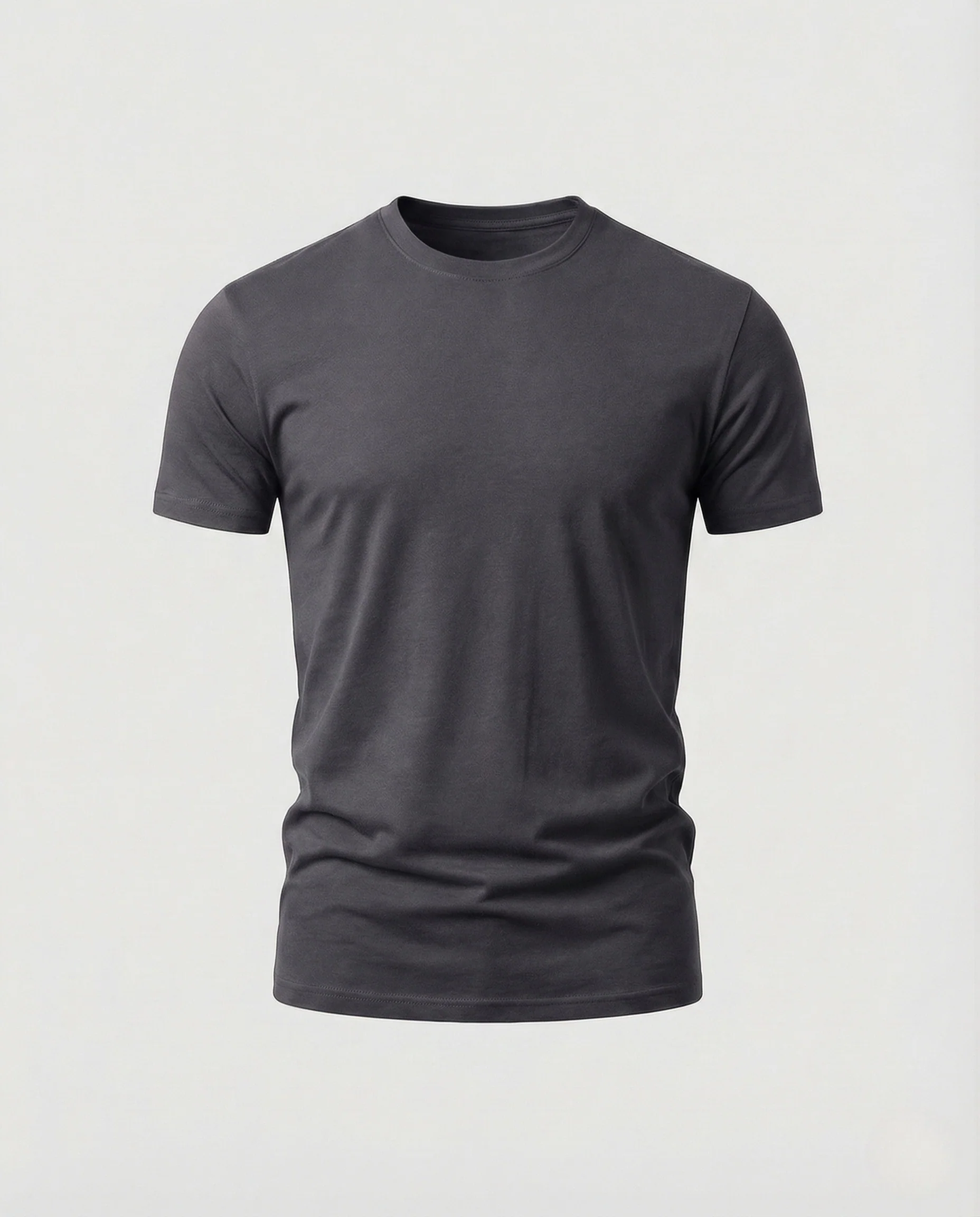 Herren Sportshirt Figurbetont Rundhals Stretch Baumwollmix - Image 7