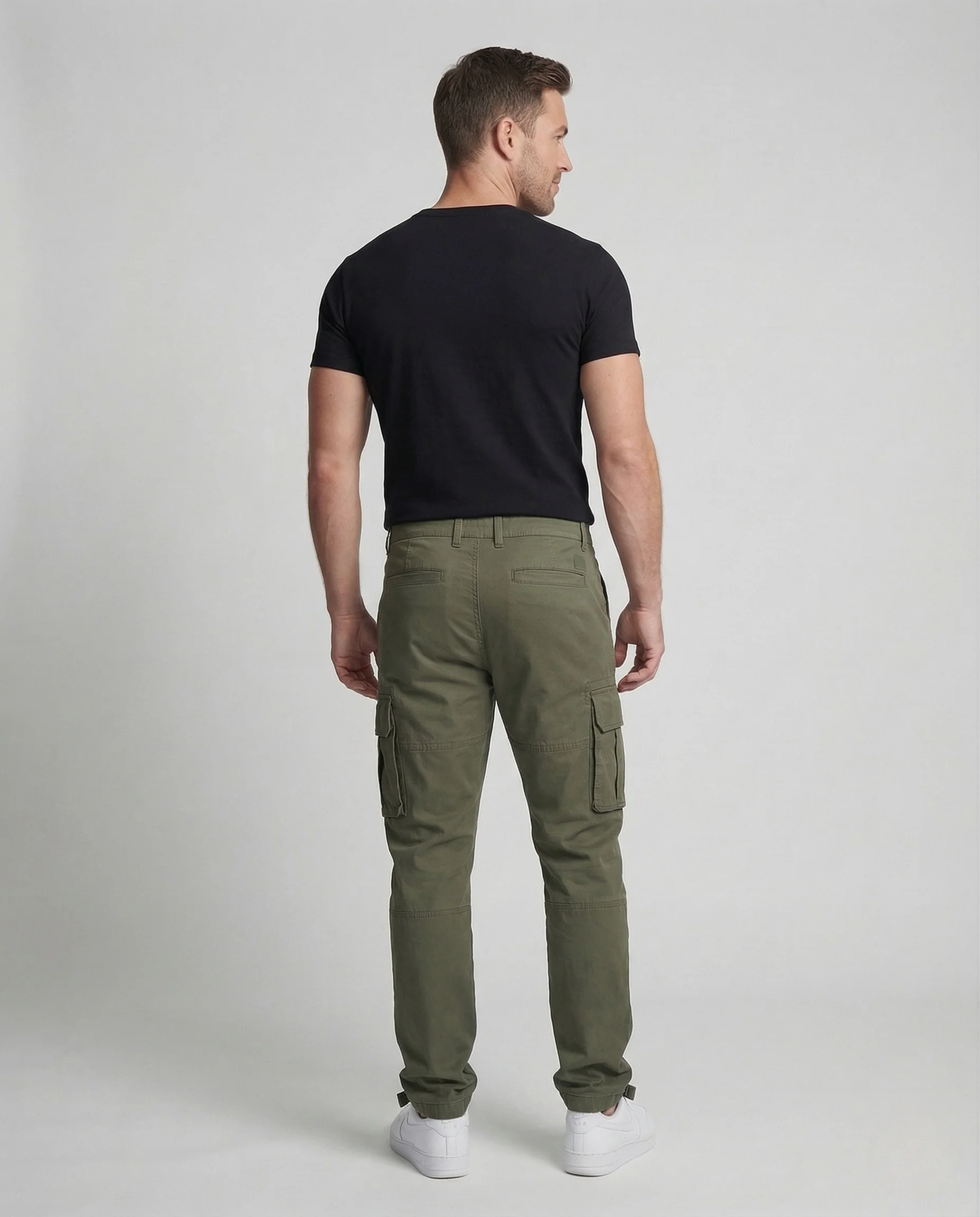 Herren Cargohose Mehrfachtaschen Knieverstärkung - Image 4