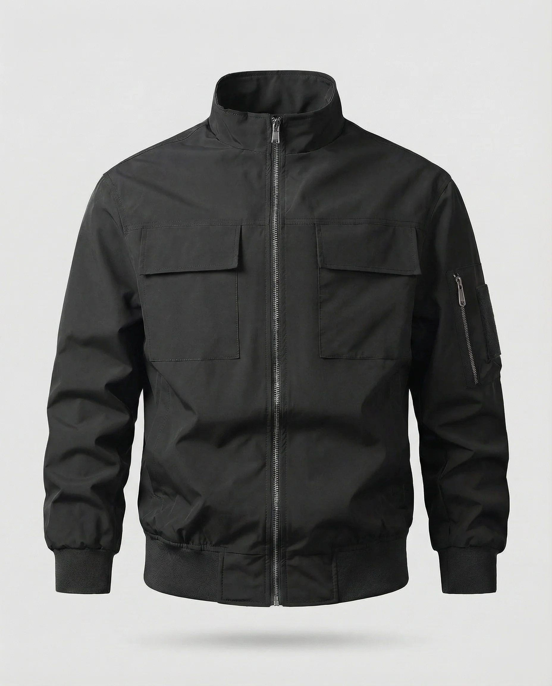 Feld Bomberjacke Mit Stehkragen Herren - Image 6