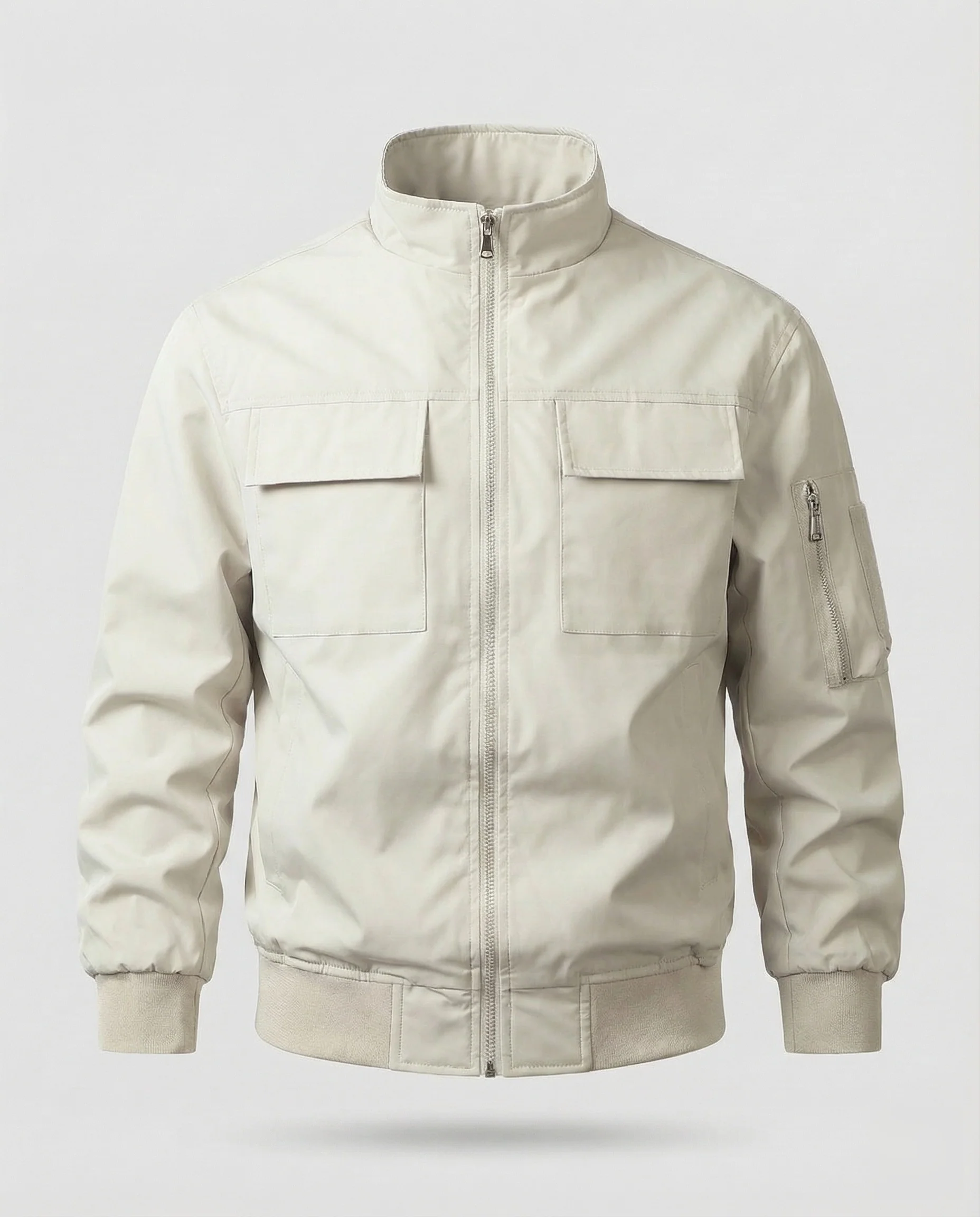 Feld Bomberjacke Mit Stehkragen Herren - Image 7