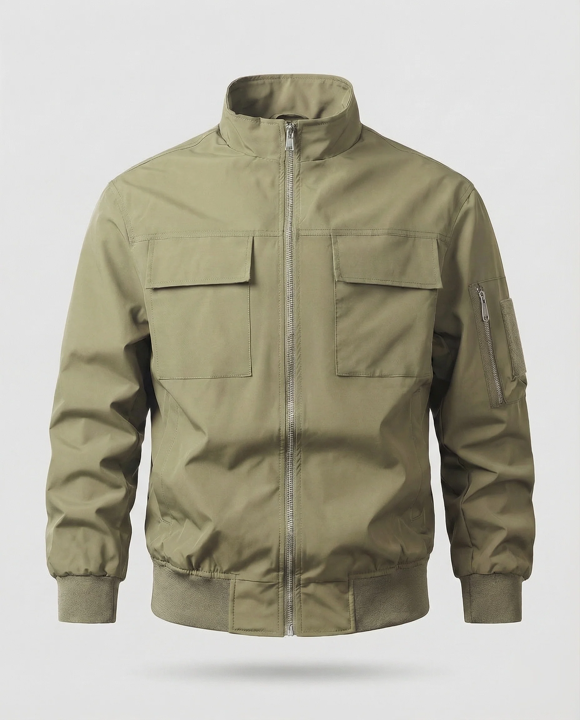 Feld Bomberjacke Mit Stehkragen Herren - Image 8