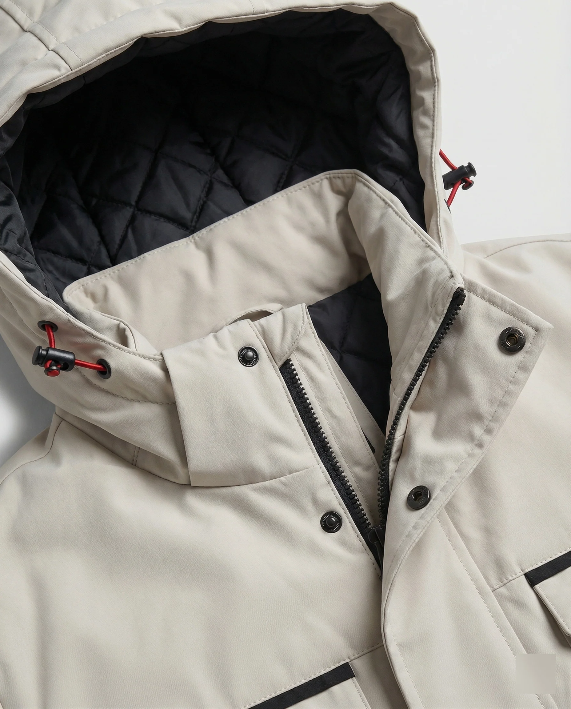 Herren Bikerjacke Leder Velours - Image 4