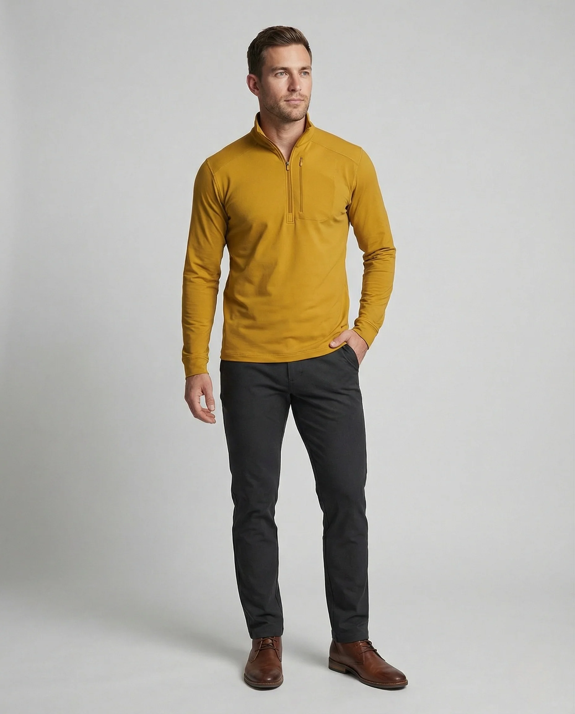 Funktions Pullover Halbzip Herren - Image 2