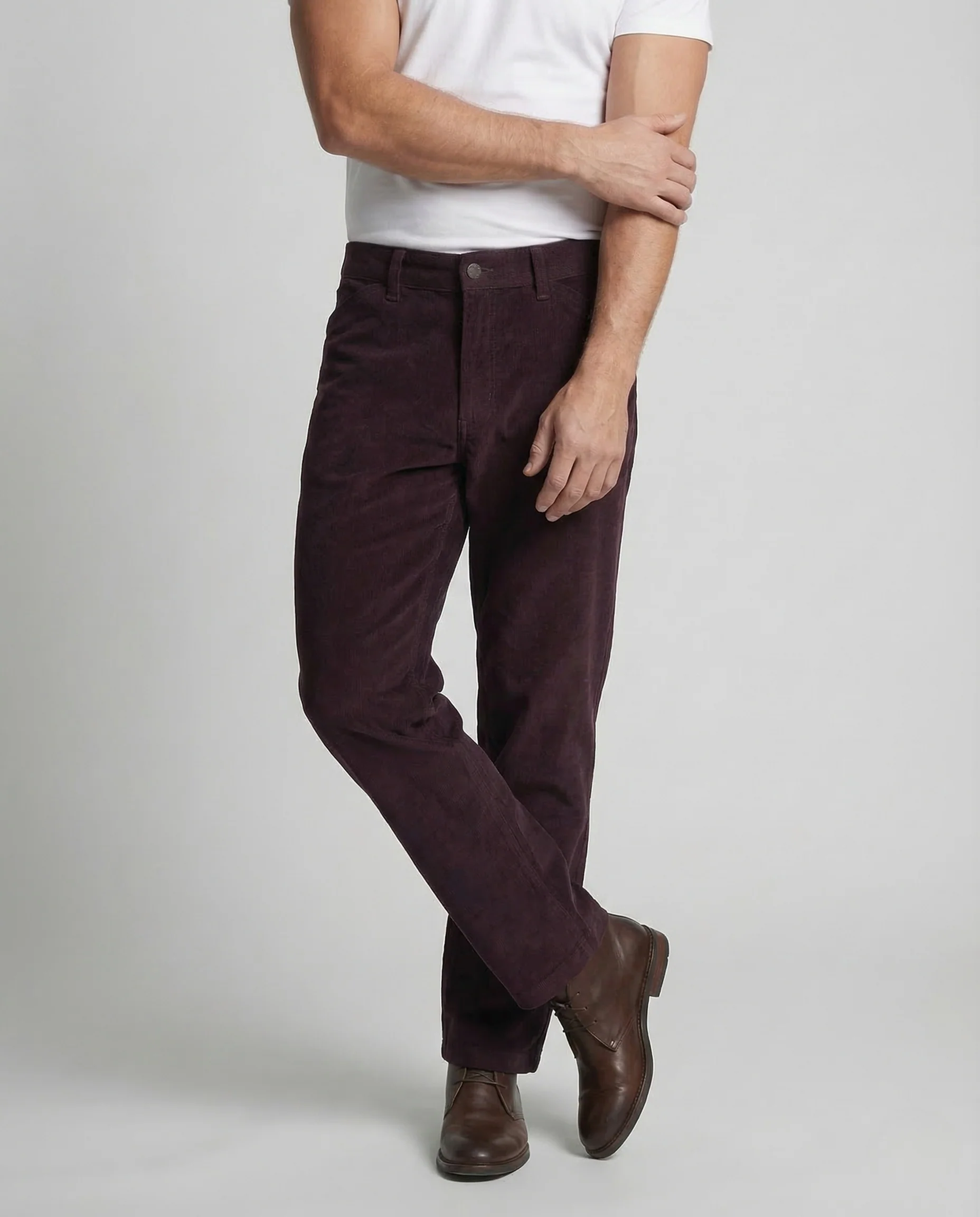 Herren Cordhose Workwear Beintasche - Image 2
