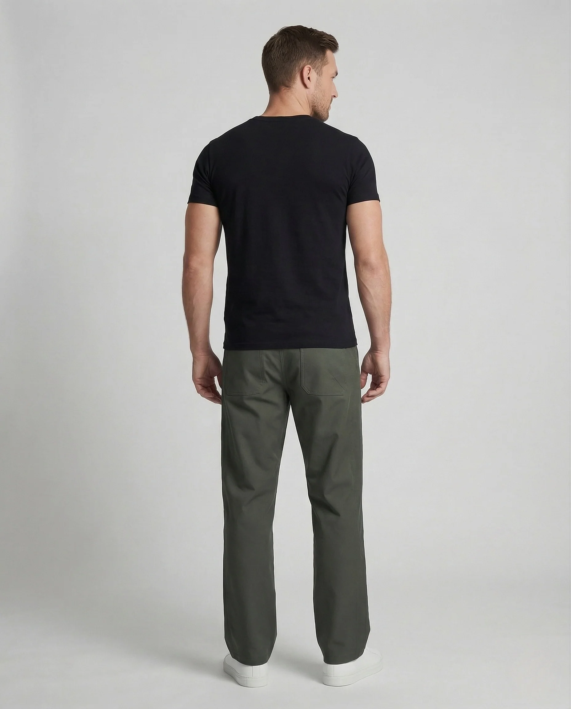 Herren Cargohose Gerade Utility Tasche - Image 4
