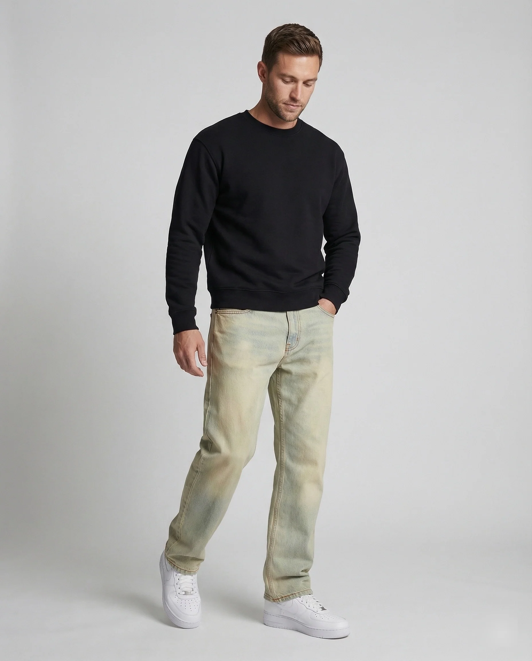 Herren Straight Jeans mit klassischem Schnitt - Image 3