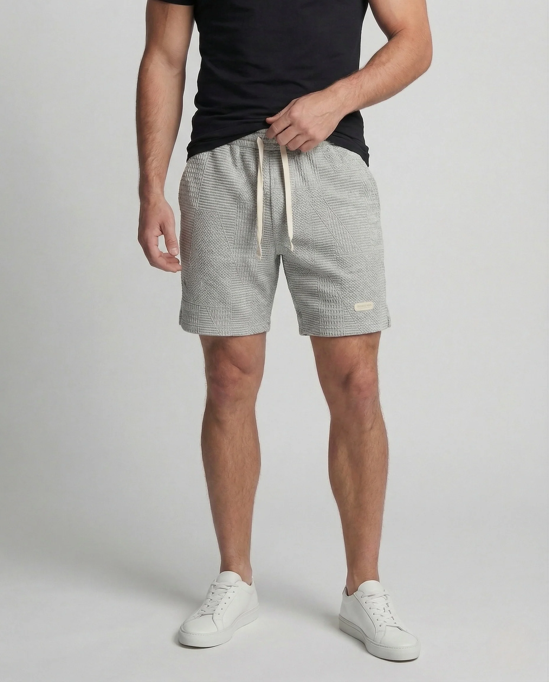 Herren gesteppte Freizeit-Shorts mit Tunnelzug & Taschen - Image 2