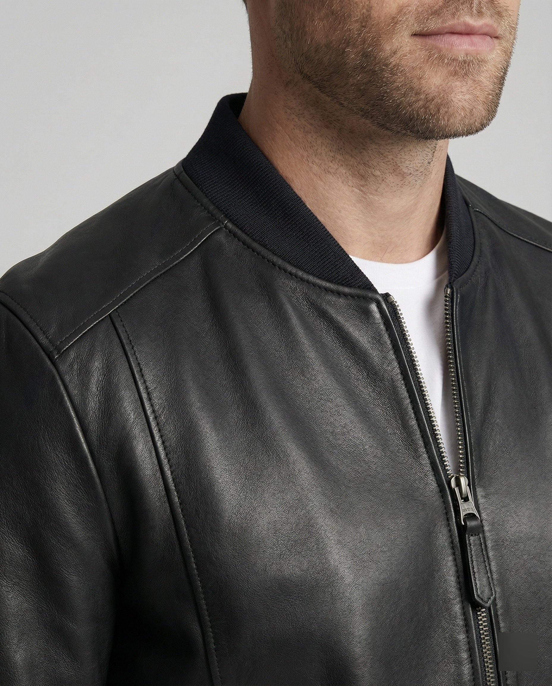 Herren Lederoptik Bomberjacke - Image 3