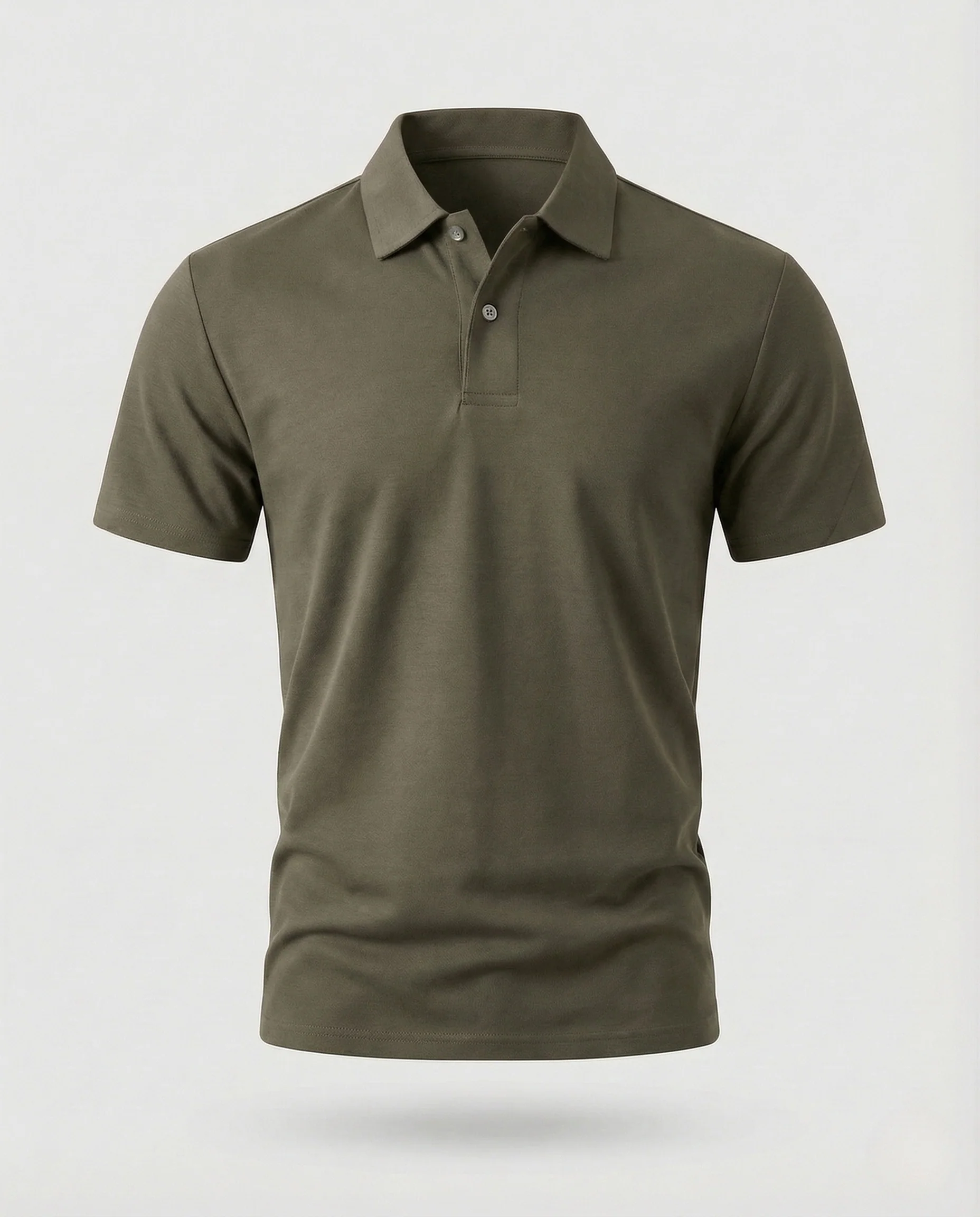 Herren Baumwoll Jersey Poloshirt minimalistisch - Image 6