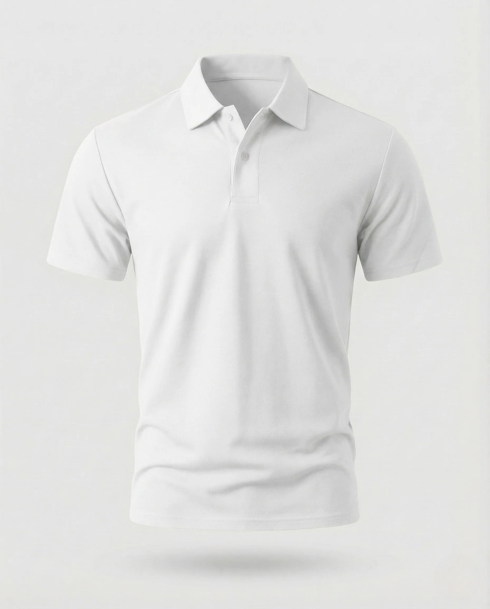 Herren Baumwoll Jersey Poloshirt minimalistisch - Image 7