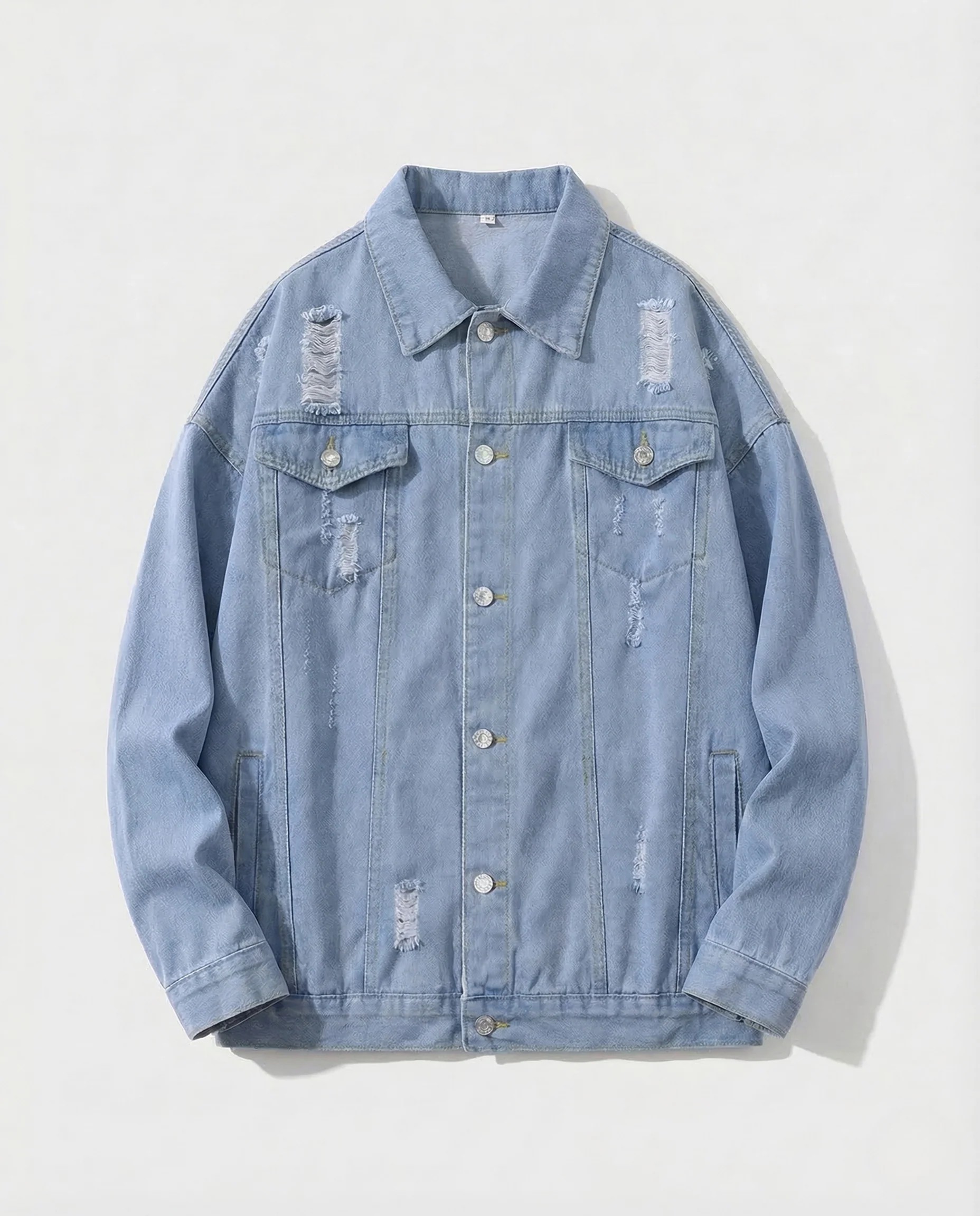 Herren Jeansjacke Karo Locker - Image 6