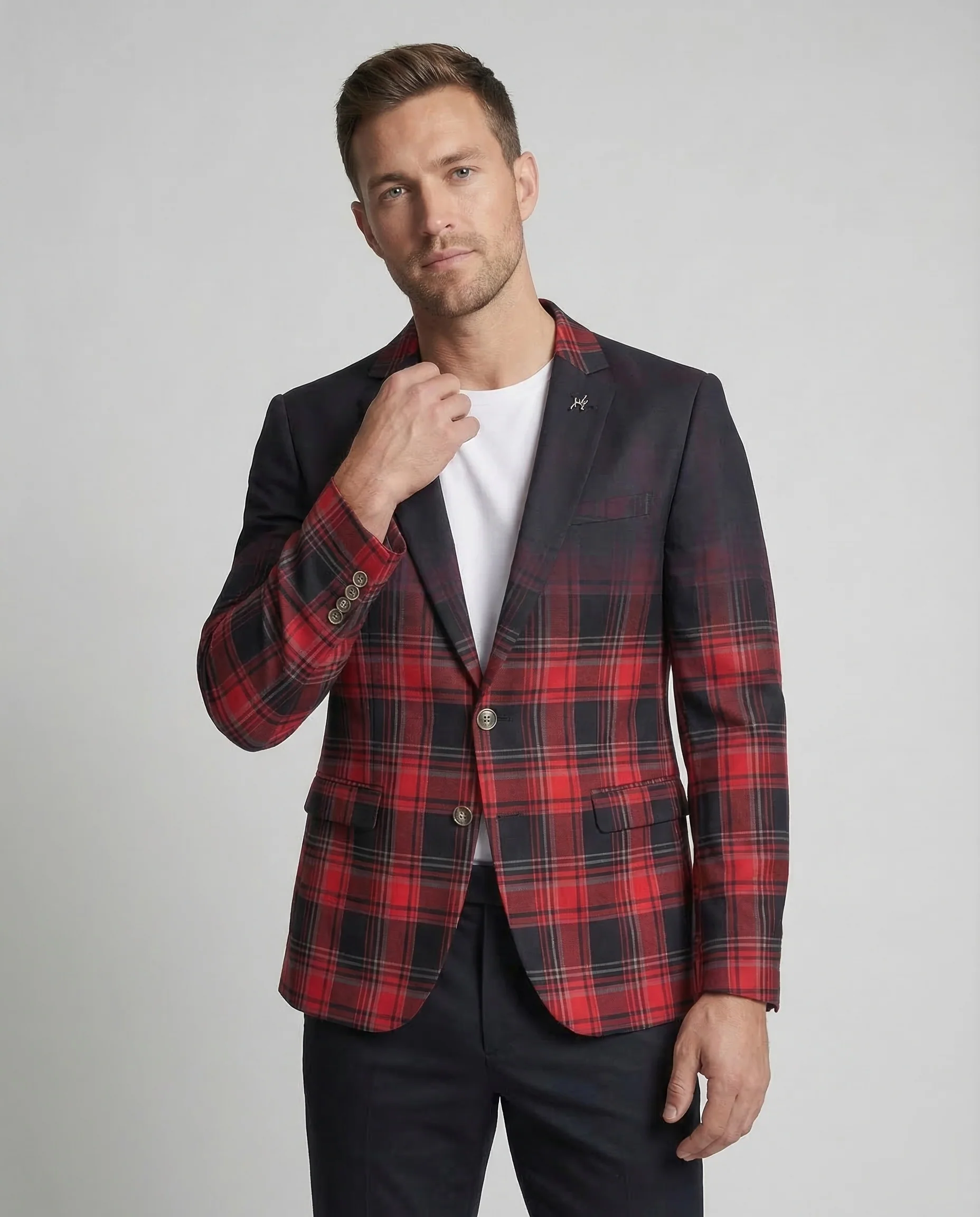 Herren Karo Sakko Slim - Image 2