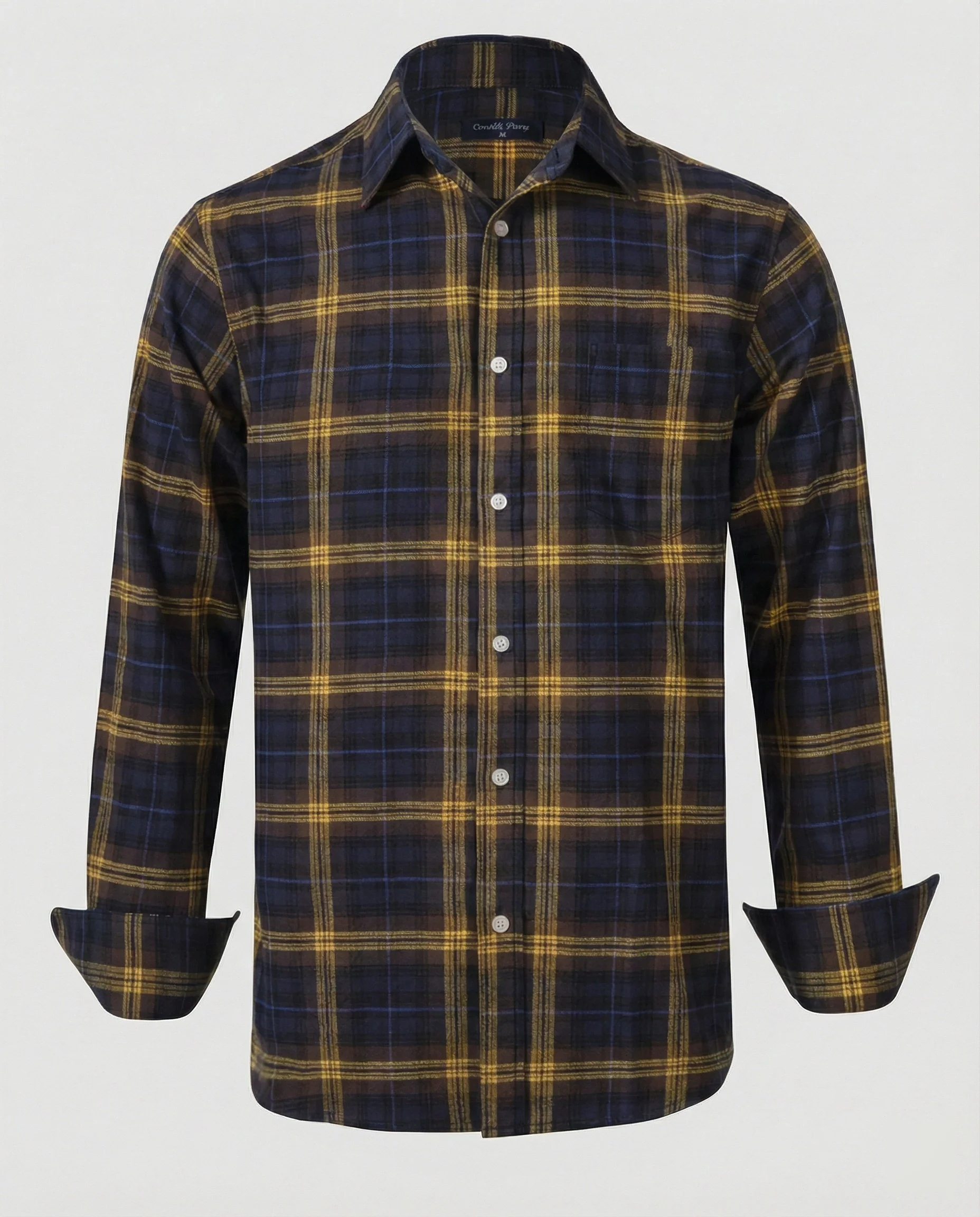 Herren Flanell Langarmhemd Kariert - Image 12
