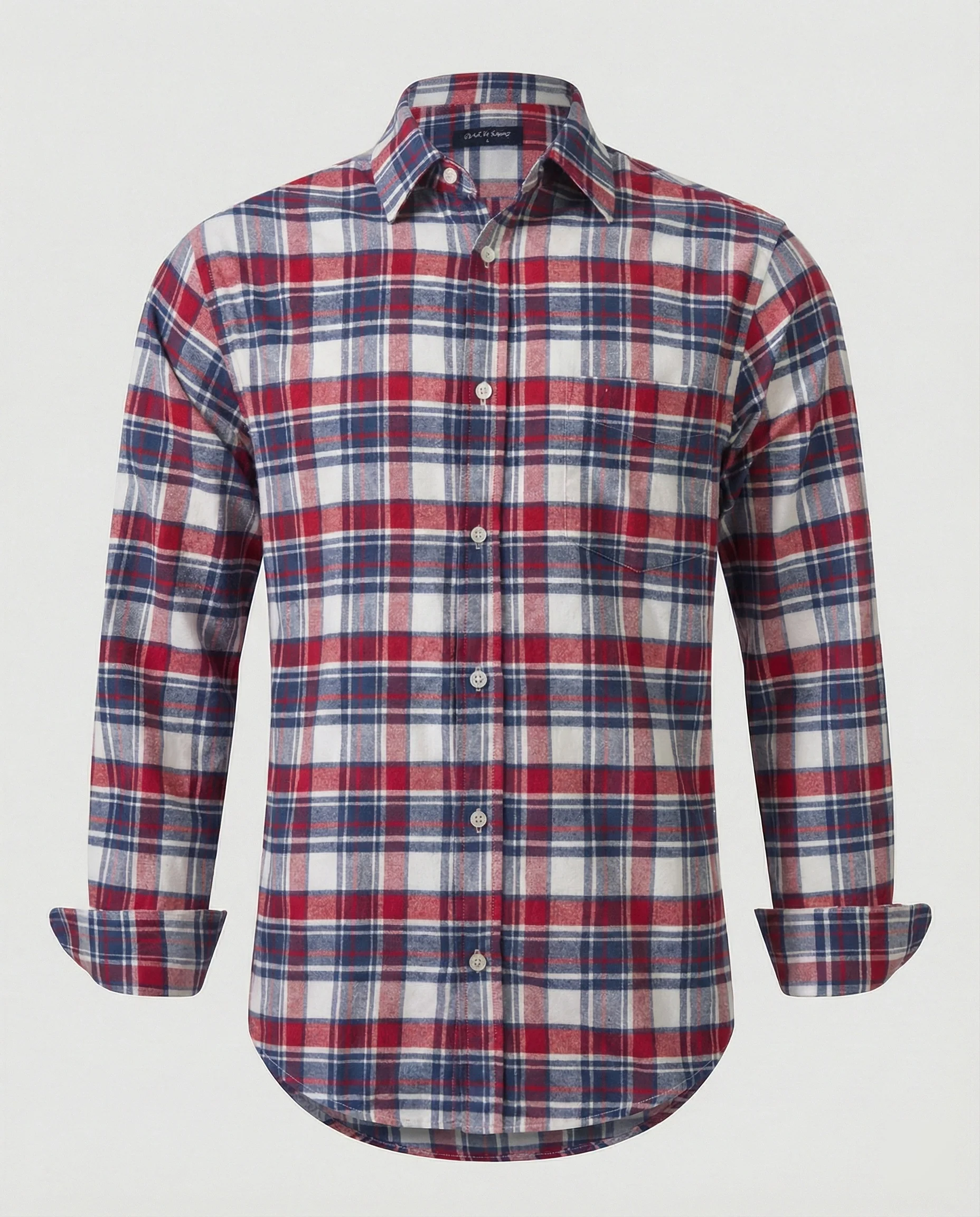 Herren Flanell Langarmhemd Kariert - Image 9